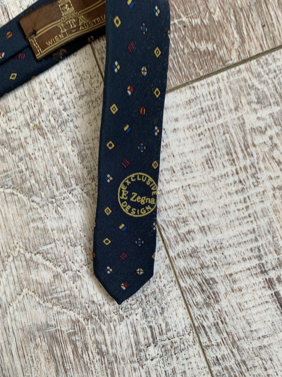 Ermenegildo Zegna × Vintage Vintage Ermenegildo Zegna silk tie Size ONE SIZE - 8 Thumbnail