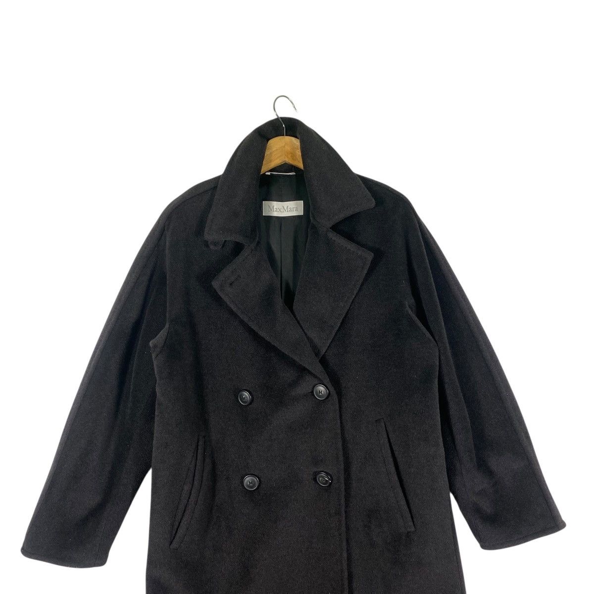 Max Mara Vintage Max Mara Double Breasted Wool Long Jacket Size Usa 2 Size XS / US 0-2 / IT 36-38 - 6 Thumbnail
