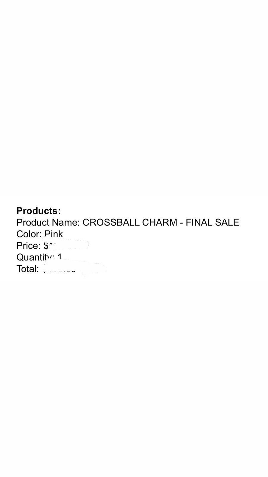 Chrome Hearts CHROME HEARTS CROSSBALL CHARM NECKLACE PINK RARE SHIPS NOW Size ONE SIZE - 5 Thumbnail