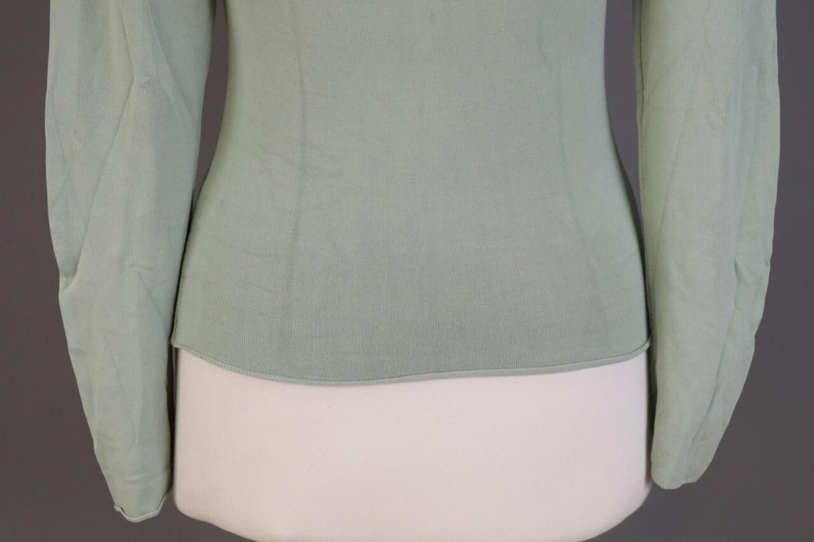 Designer Transit Par Such 101 Green Summer Top Blouse Size 1 Size M / US 6-8 / IT 42-44 - 10 Thumbnail
