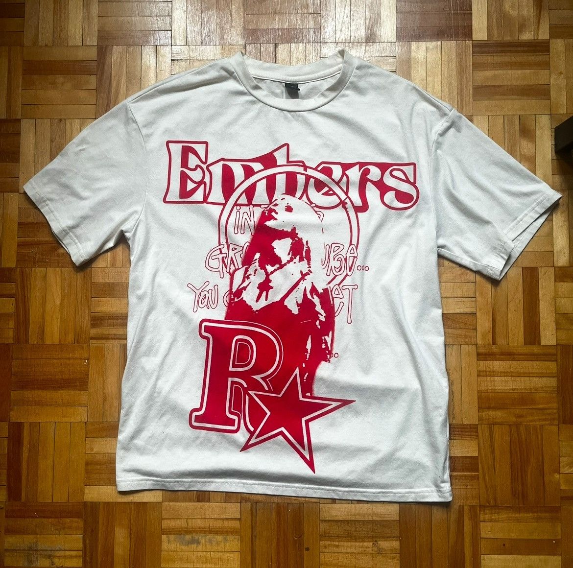 Other RX red/cream graphic t shirt Size US S / EU 44-46 / 1 - 1 Thumbnail