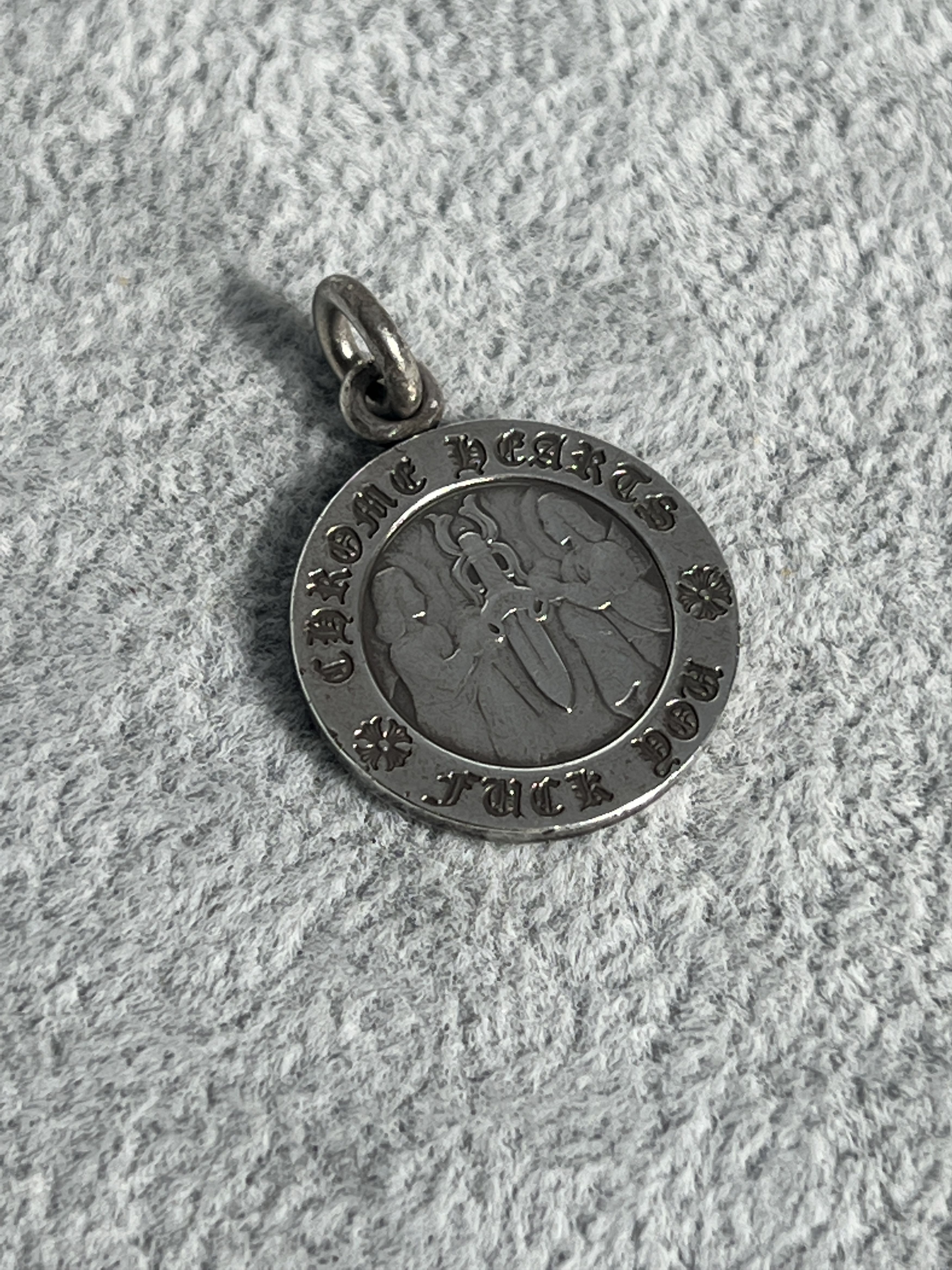 Chrome Hearts Chrome Hearts Dagger Medallion Pendant Charm Silver Size ONE SIZE - 1 Thumbnail
