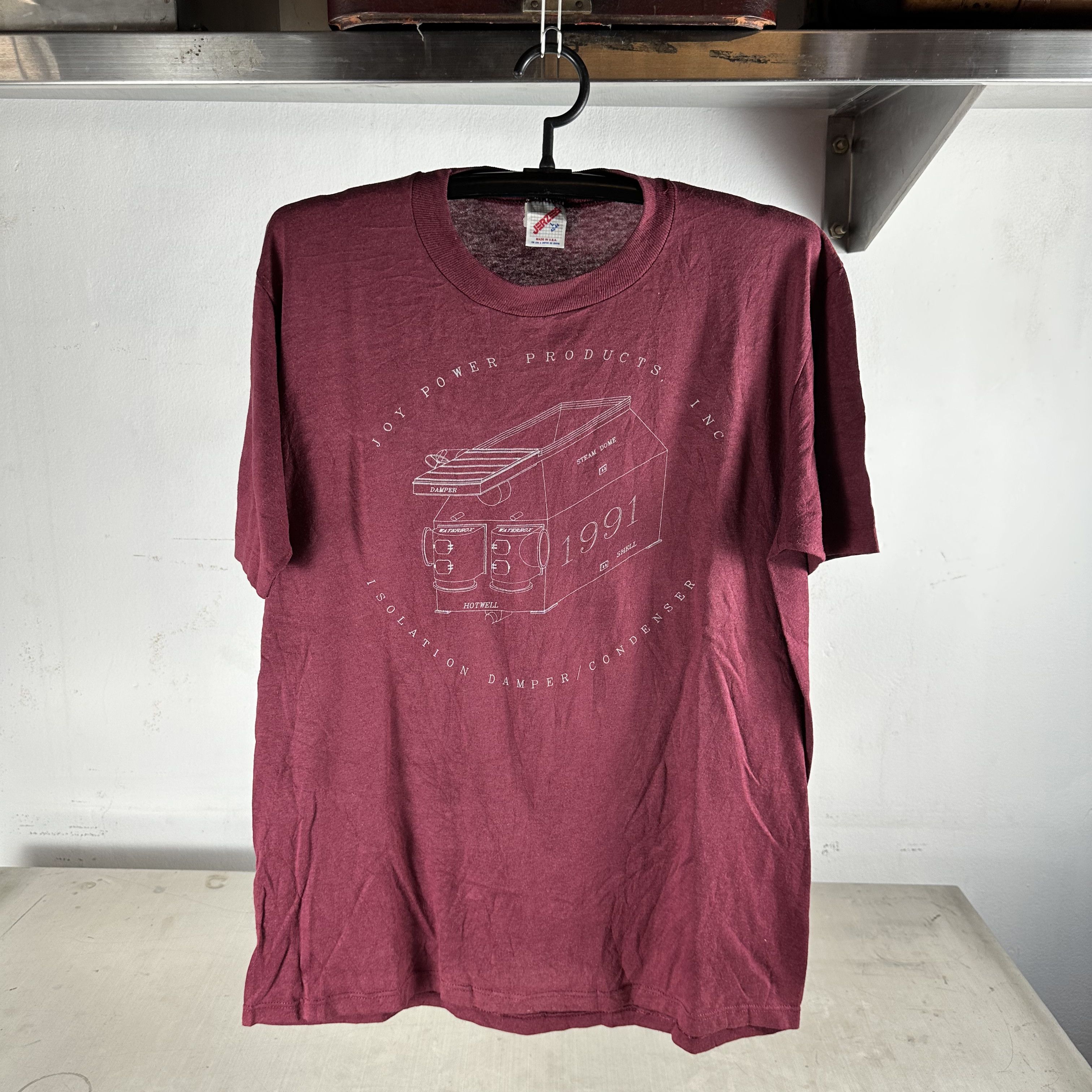 Vintage ​1991 Joy Power Products Isolation Damper Condenser T-shirt Size US L / EU 52-54 / 3 - 1 Thumbnail