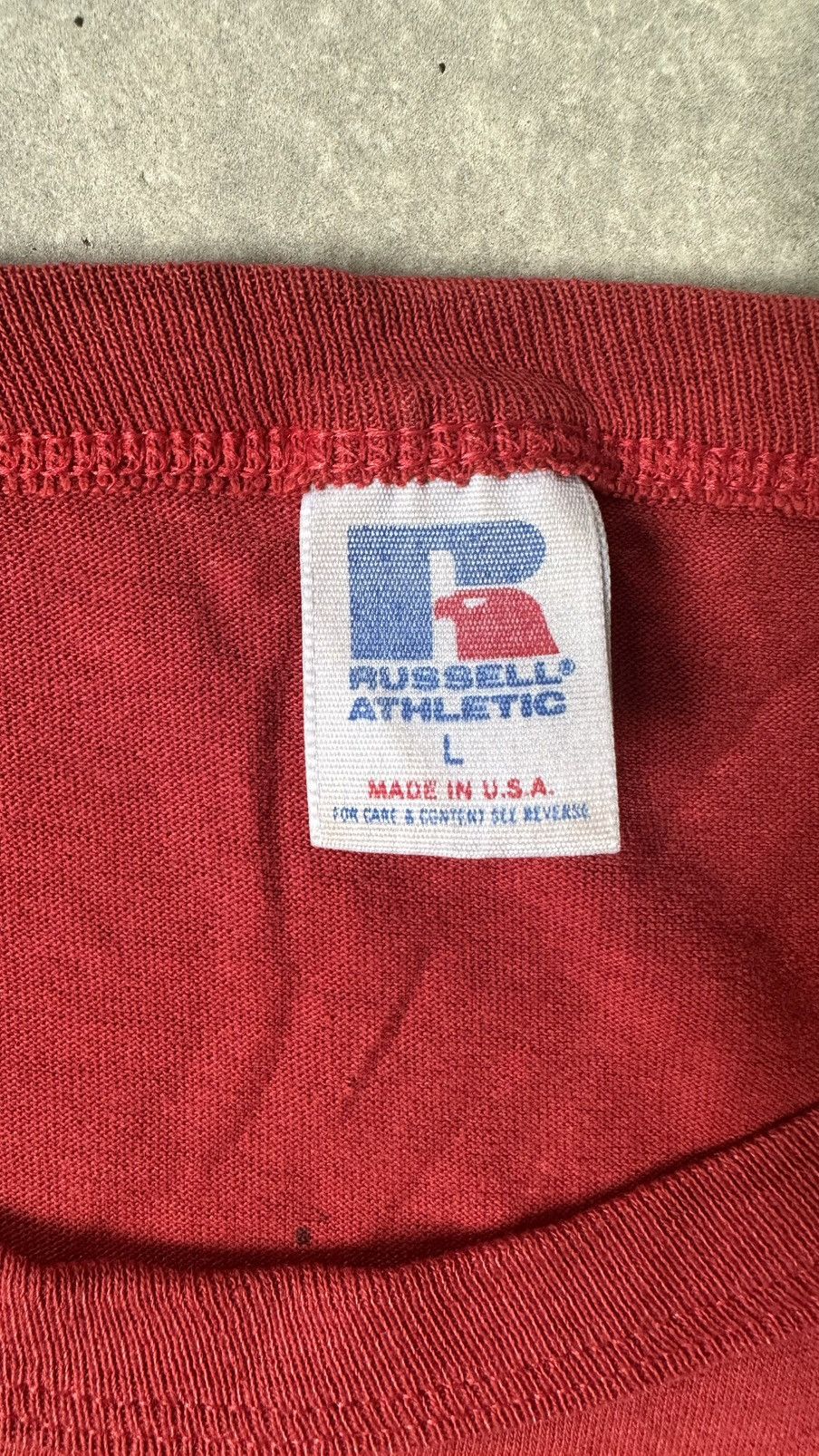 Russell Athletic VINTAGE RUSSEL MADE IN USA BUMPKE TEE Size US L / EU 52-54 / 3 - 5 Thumbnail