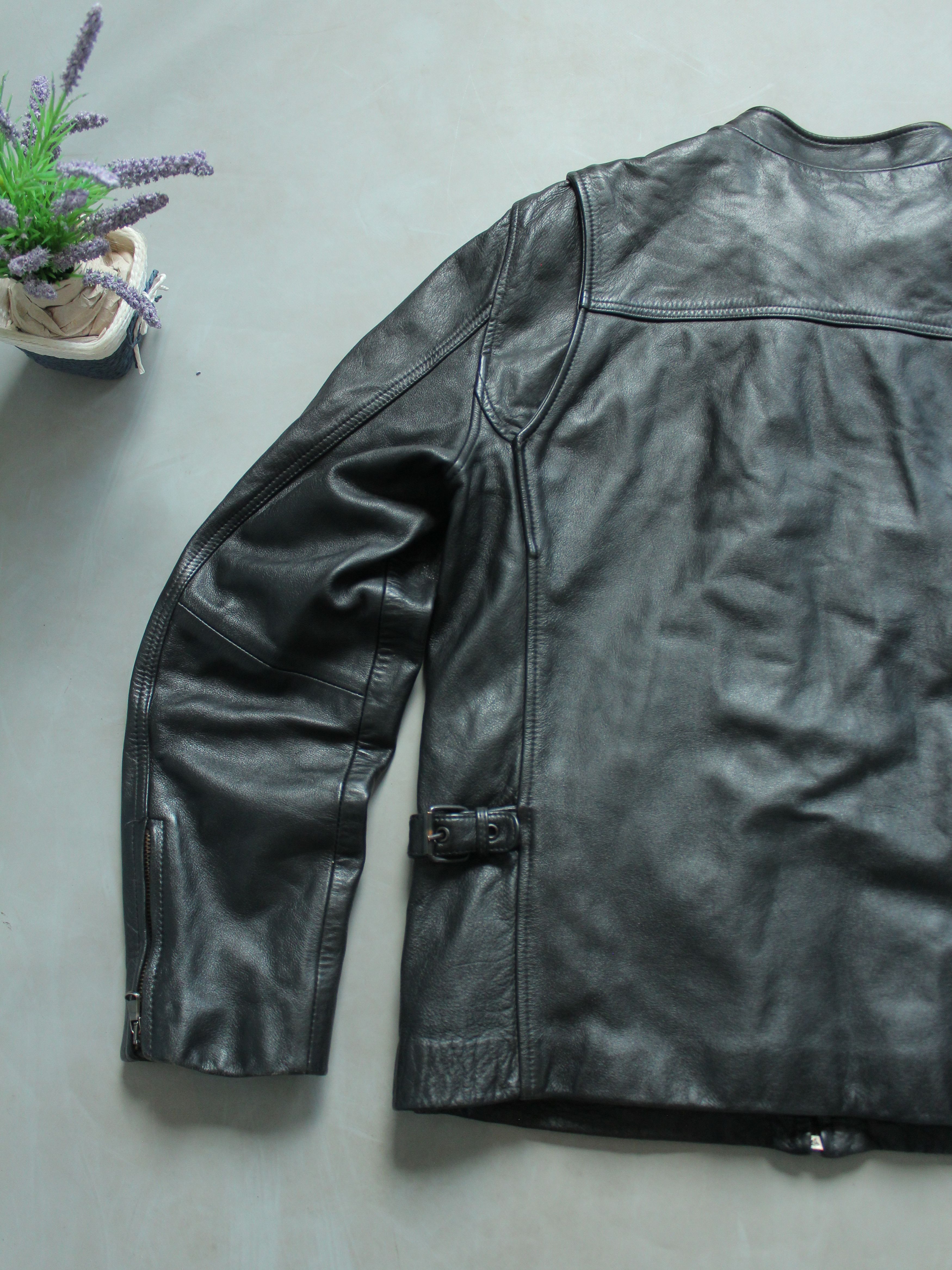 Chevignon Chevignon Vintage Racer Leather Jacket Black M Size US M / EU 48-50 / 2 - 11 Thumbnail