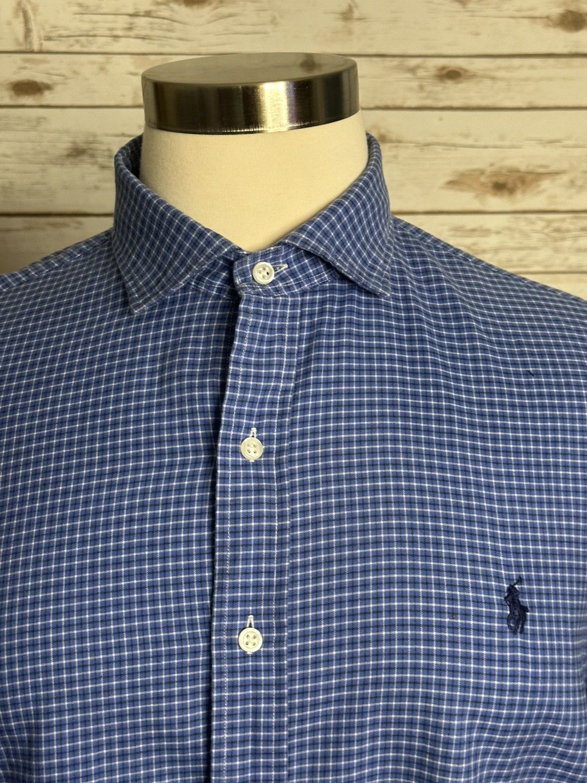 Polo Ralph Lauren Polo Ralph Lauren cotton blue/navy/white button-up shirt Size US XL / EU 56 / 4 - 2 Thumbnail