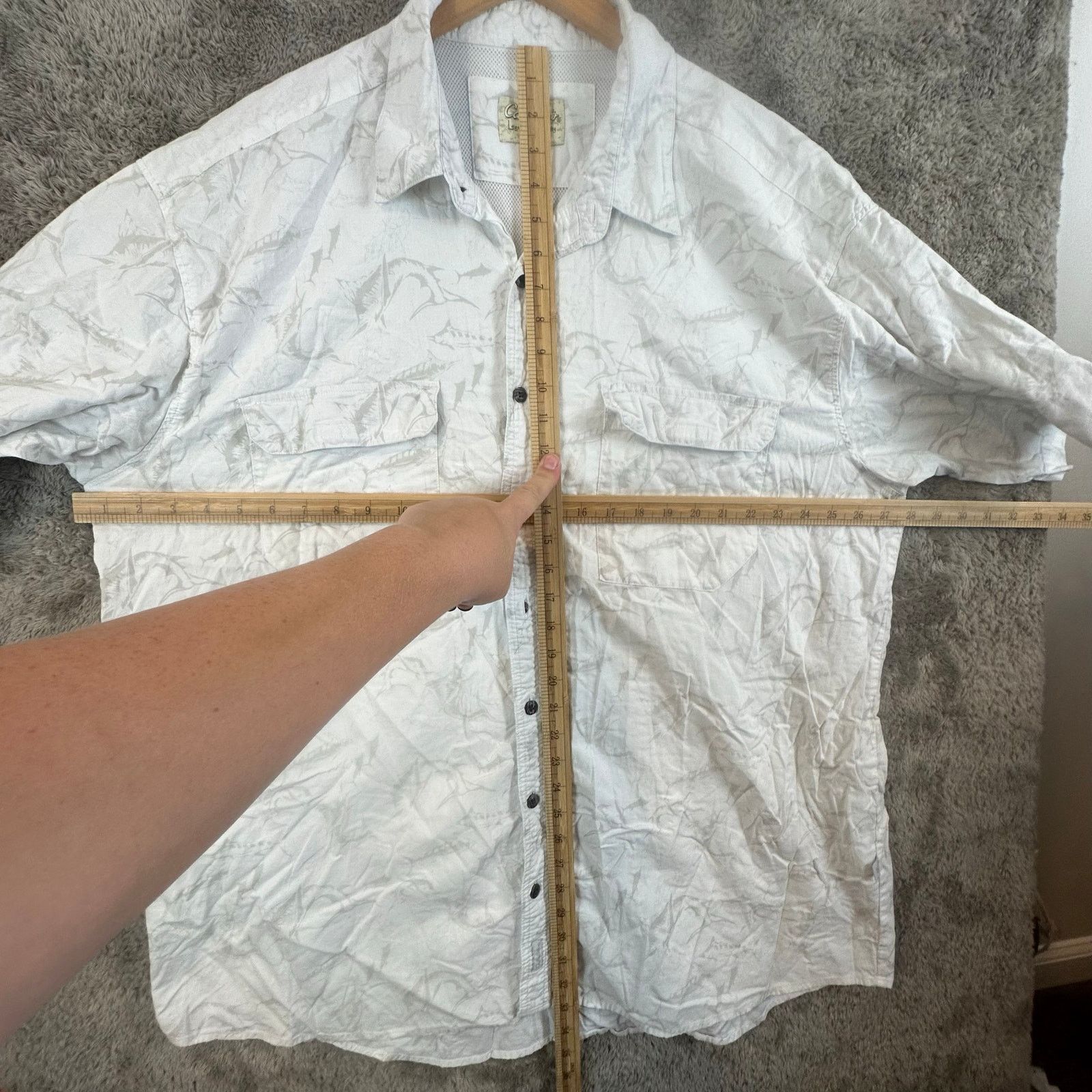 Cabelas Cabela Swordfish Vented Cotton Fishing Shirt 2XL 2X XXL Tall Size US XXL / EU 58 / 5 - 10 Thumbnail