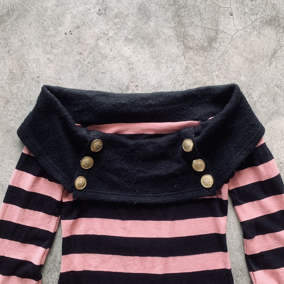 Japanese Brand 2000’s d.i.a gothic stripes jumper Size XS / US 0-2 / IT 36-38 - 3 Thumbnail