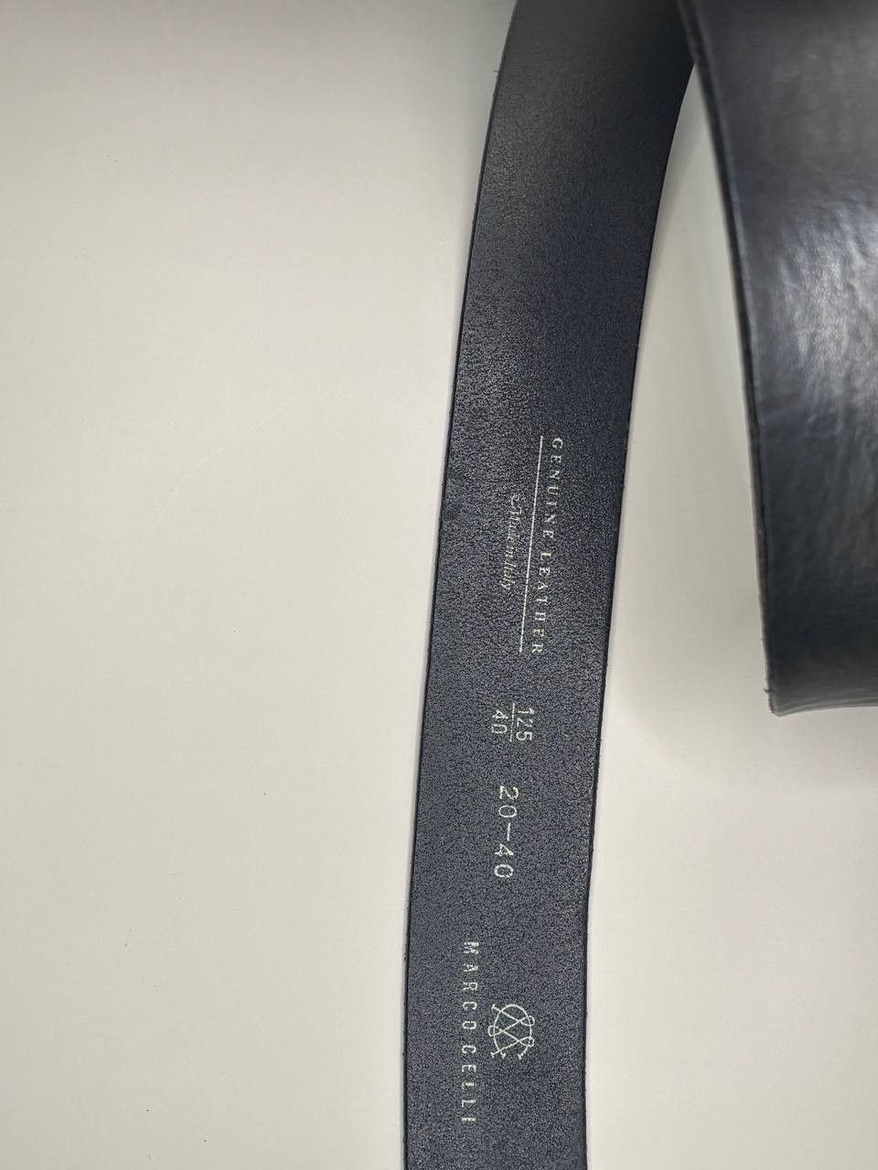 Vintage Marco Celli Genuine Leather Belt - Made in Italy - Black Size 40 - 5 Thumbnail