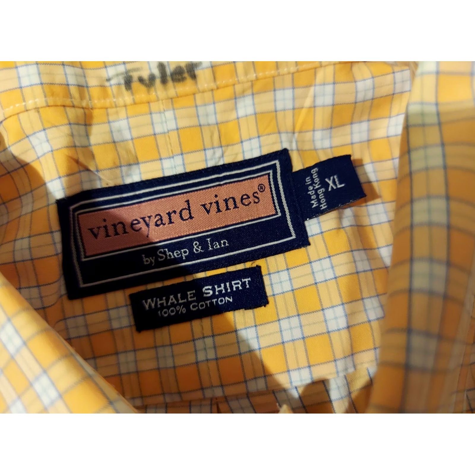 Vineyard Vines Vineyard Vines Shirt Orange XL Button Cotton Mens Size 46R - 3 Thumbnail