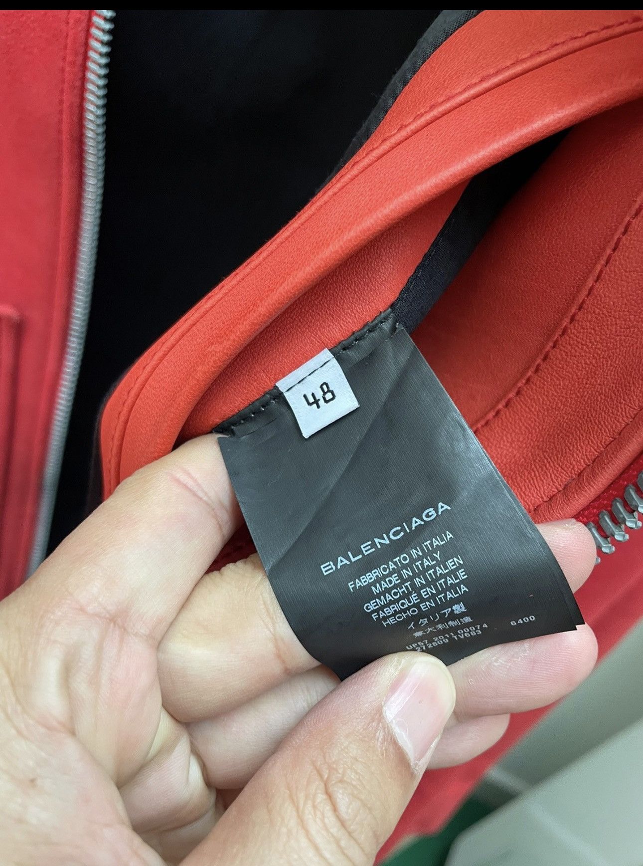 Balenciaga Balenciaga red buffalo leather jacket Size US M / EU 48-50 / 2 - 3 Thumbnail