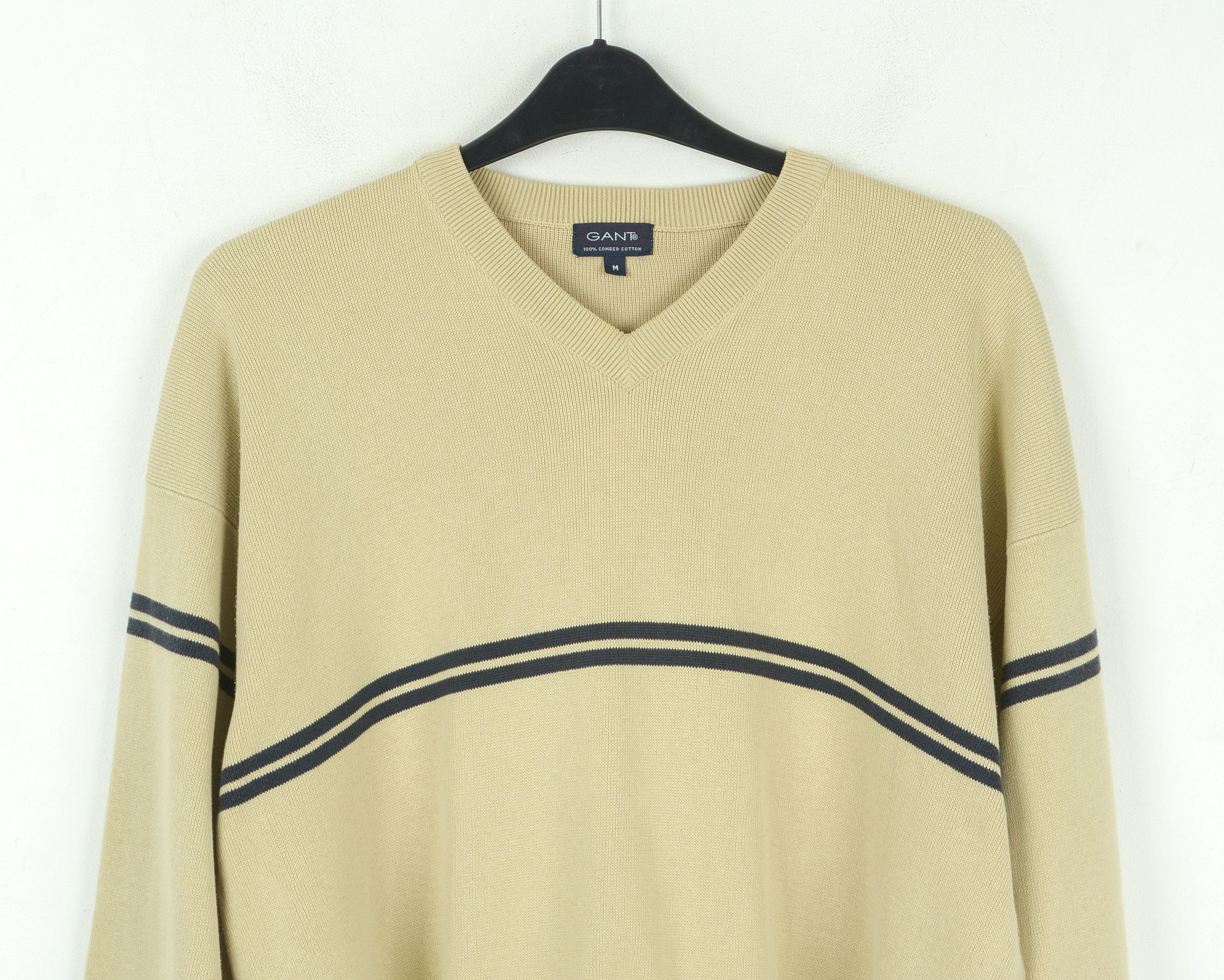 Gant GANT M Combed Cotton Jumper V-Neck Sweater Pullover Size US M / EU 48-50 / 2 - 2 Thumbnail
