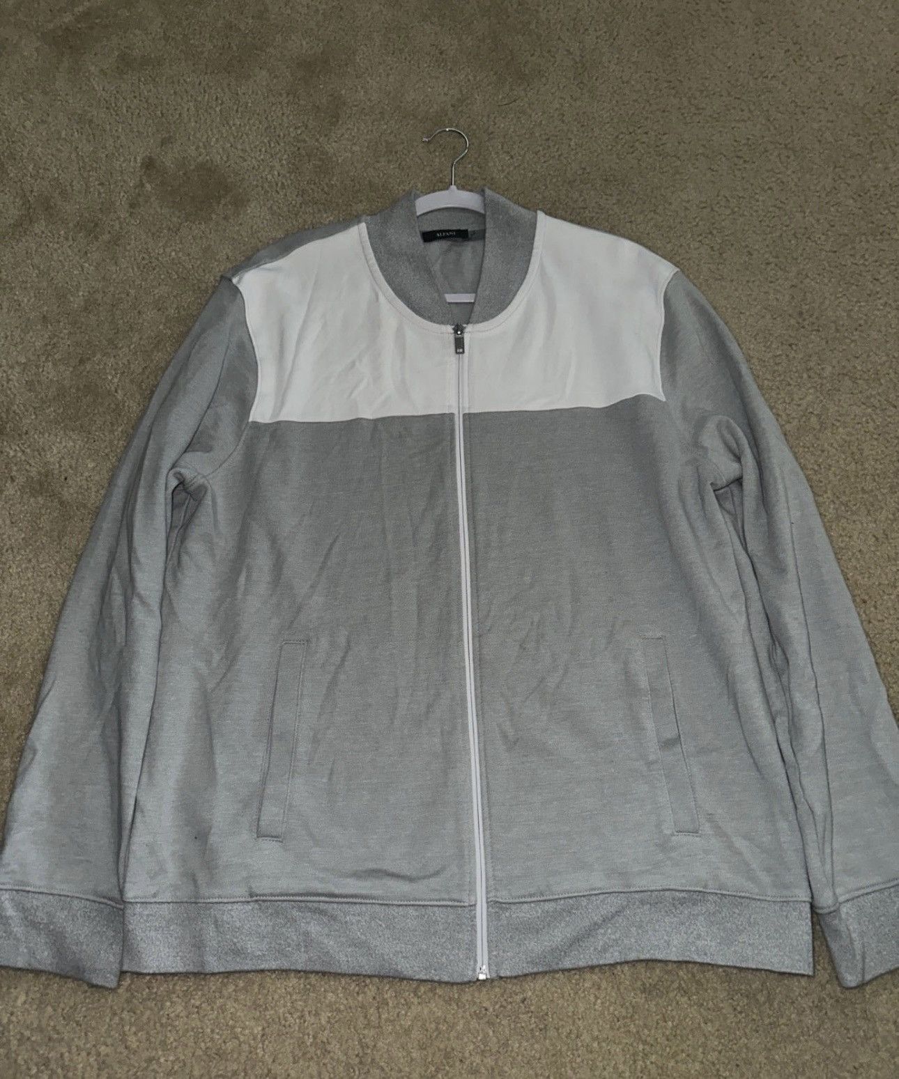 Alfani Alfani Grey Bomber jacket Size US XL / EU 56 / 4 - 1 Thumbnail