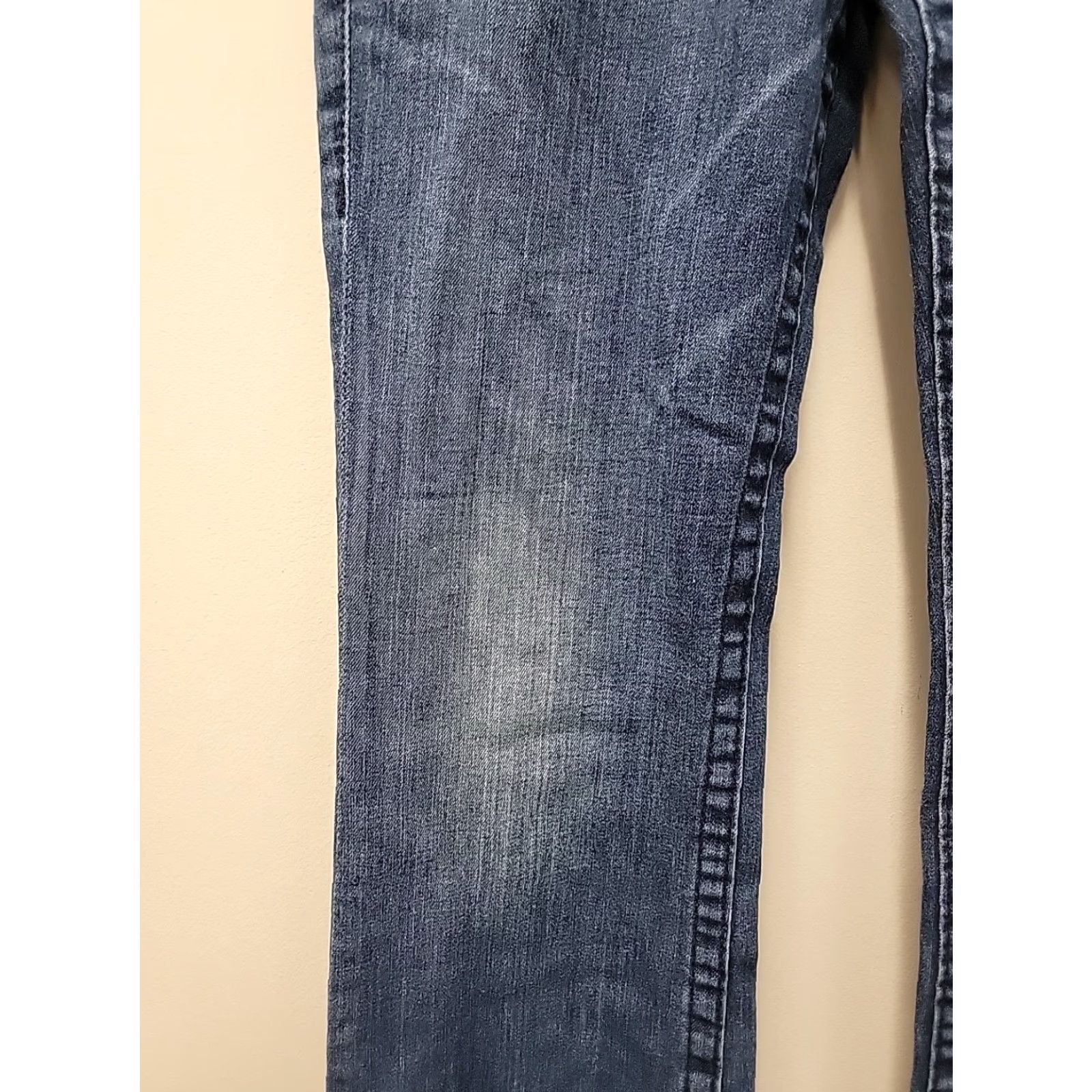 True Religion True Religion Jeans Women's Size 32 Billy Straight Leg Blue Denim Vintage: No, Regular Fit, 5-Pocket, Light Wash, Cotton Blend, 35x34.5 Size 24" / US 00 / IT 34 - 3 Thumbnail