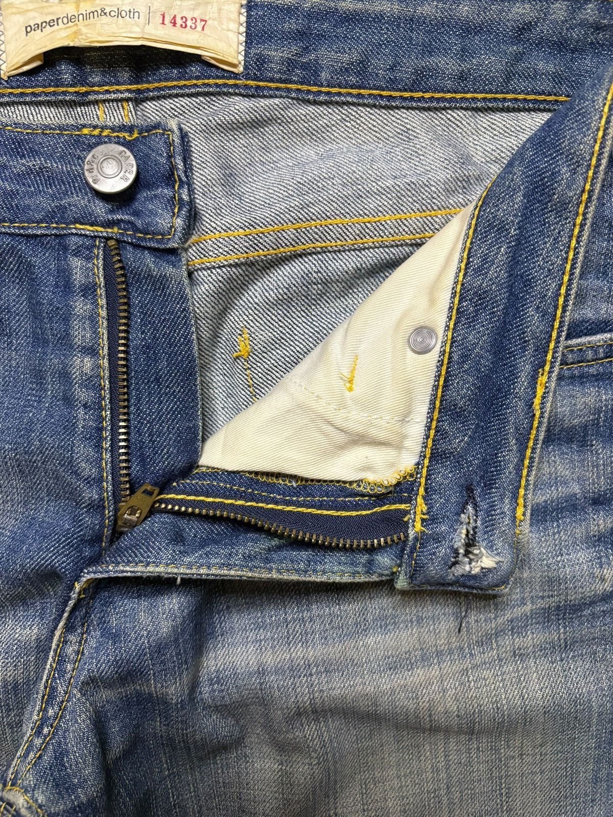 Japanese Brand × Paper Denim & Cloth Vintage USA Paper Denim Clothes Mud Wash Flare Jeans Size 30" / US 8 / IT 44 - 9 Thumbnail