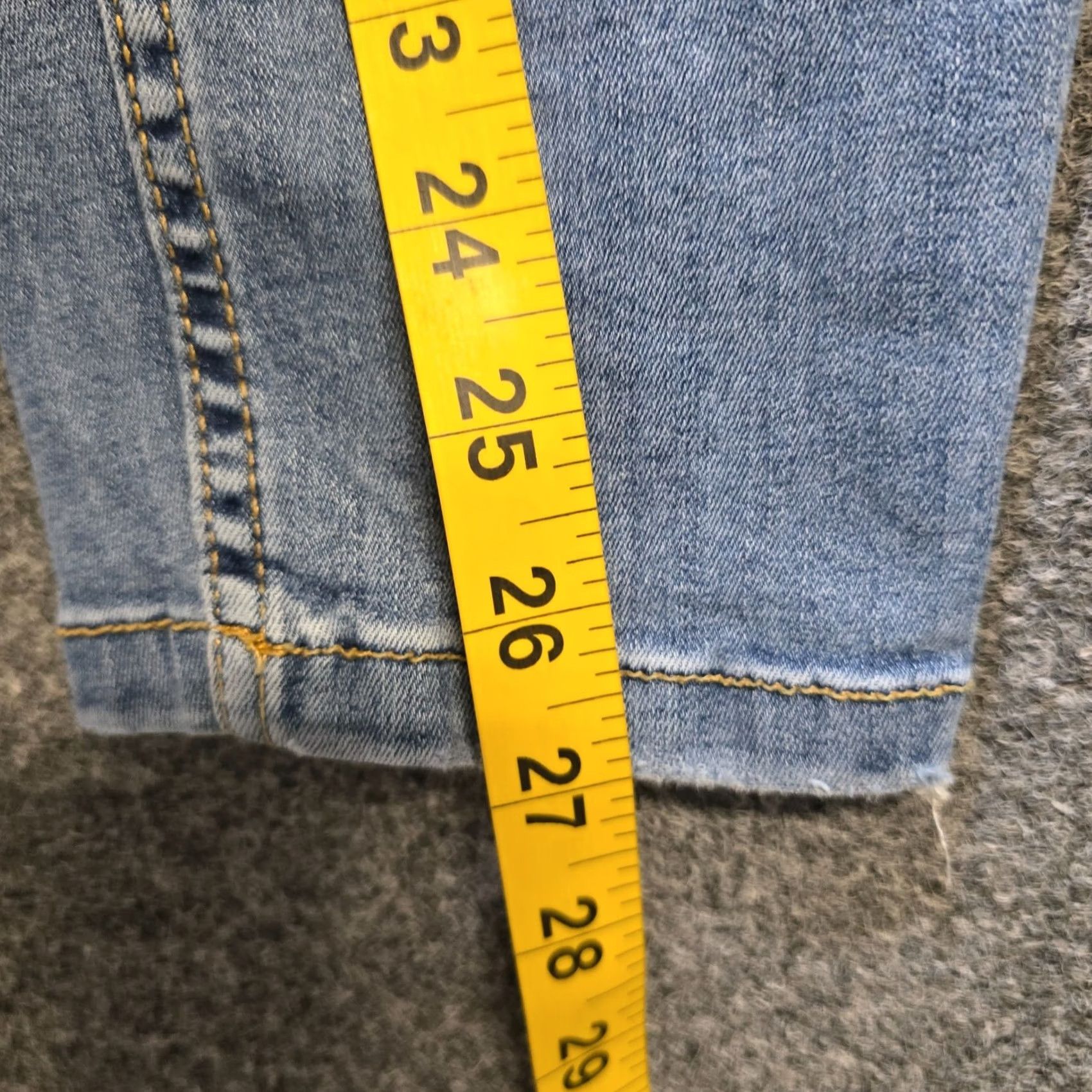 Free People Free People Jeans Womens 31 Blue Lightwash Distressed Skinny Stretch Casual Regular Denim Women Jeans Bohemian Style Size 24" / US 00 / IT 34 - 7 Thumbnail
