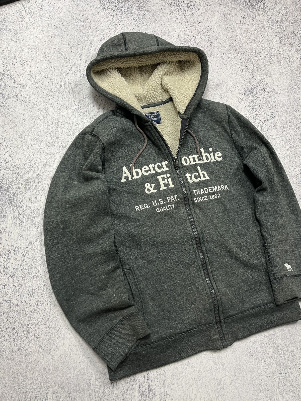 Abercrombie & Fitch Y2K Abercrombie Zip Hoodie Faux Fur LGB Style Avant Garde Size US L / EU 52-54 / 3 - 6 Thumbnail