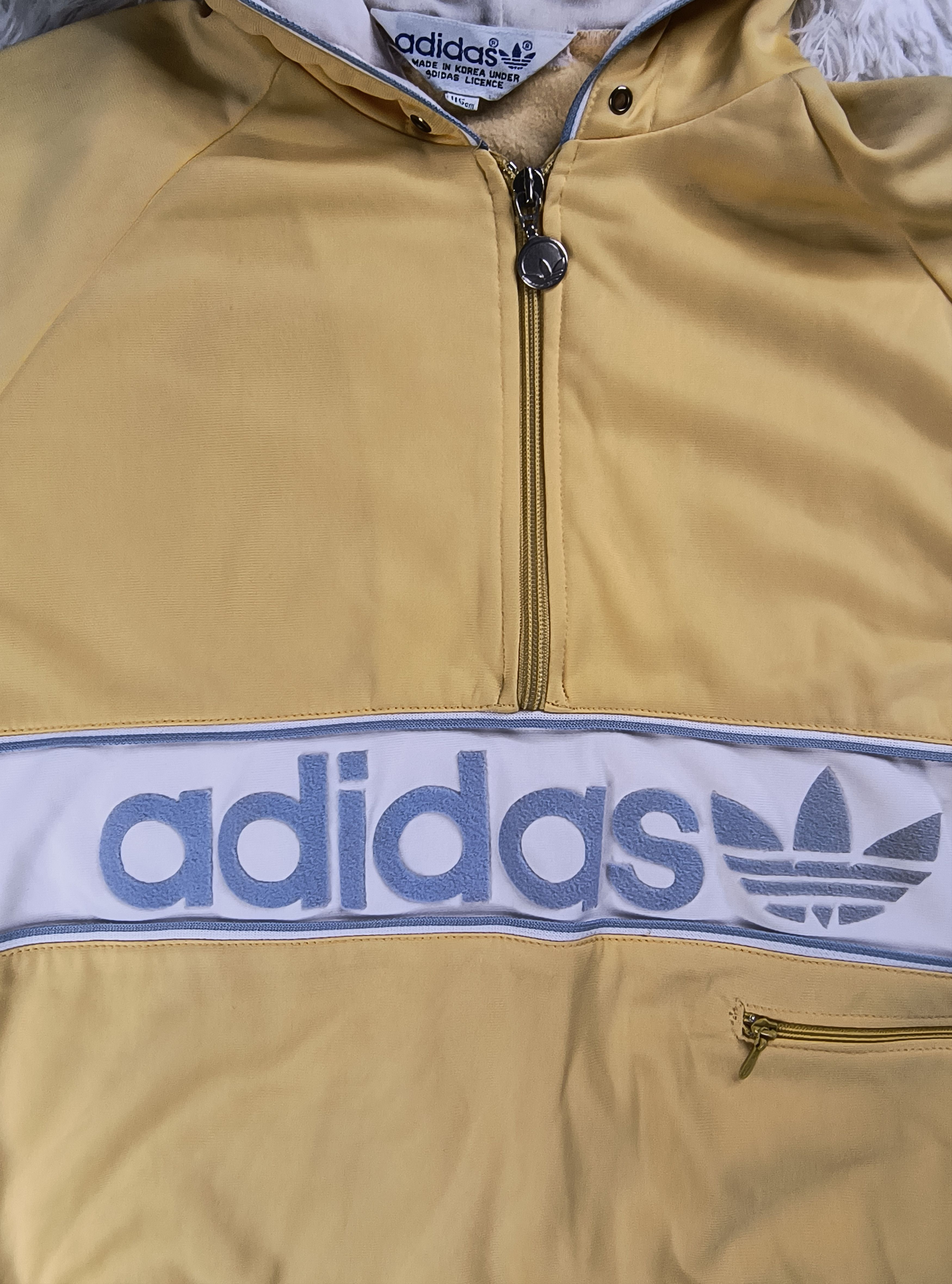 Adidas Vintage Korean Adidas 1/4 zip hoodie Size US L / EU 52-54 / 3 - 1 Thumbnail