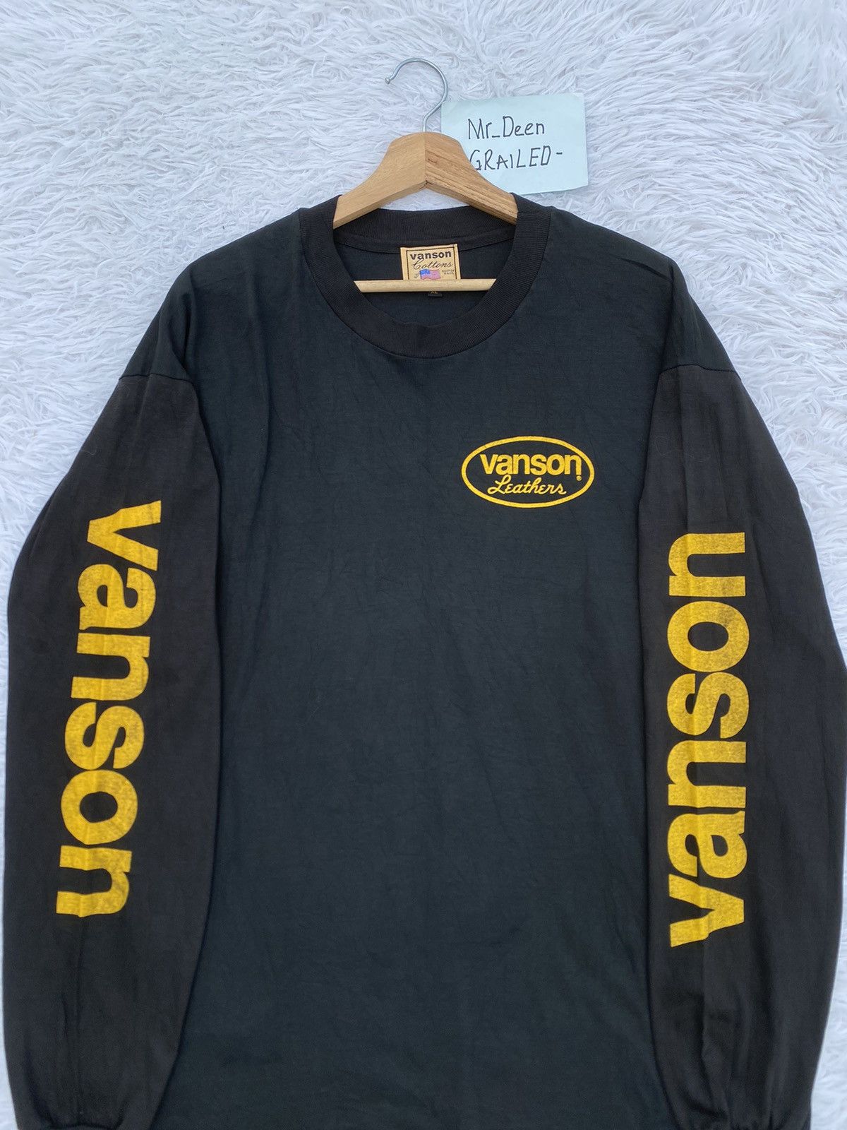 Vanson Leathers Rare Vintage 90s Vanson Leather Longsleeve Tshirt Size US XL / EU 56 / 4 - 5 Thumbnail