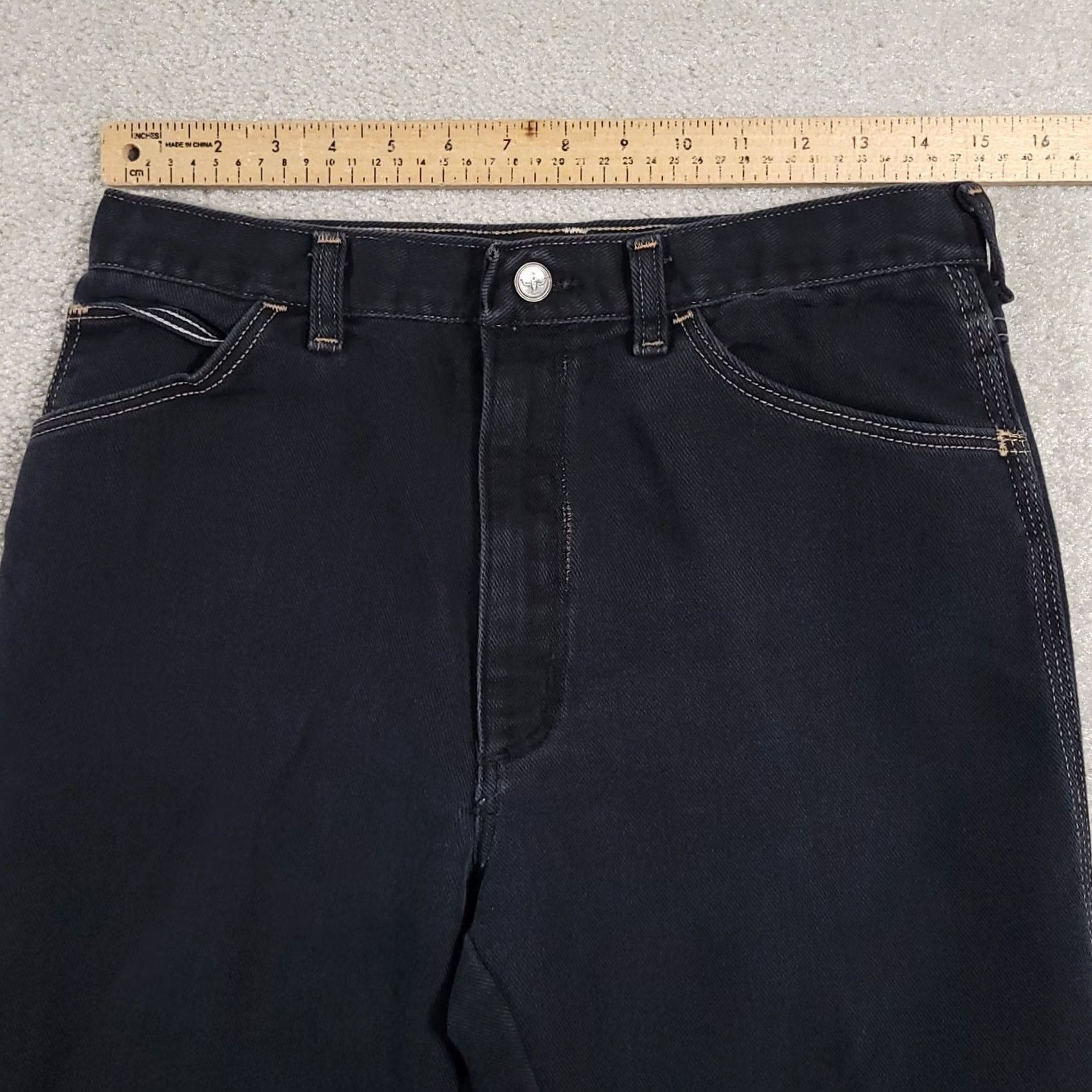 Vintage VINTAGE Sheplers Jeans Mens 30x27.5 Blue Straight Leg Western Cowboy SHBK153 Made USA Jeans Mens 30 BLUE Cowboy 90s Mens Size US 30 / EU 46 - 7 Thumbnail