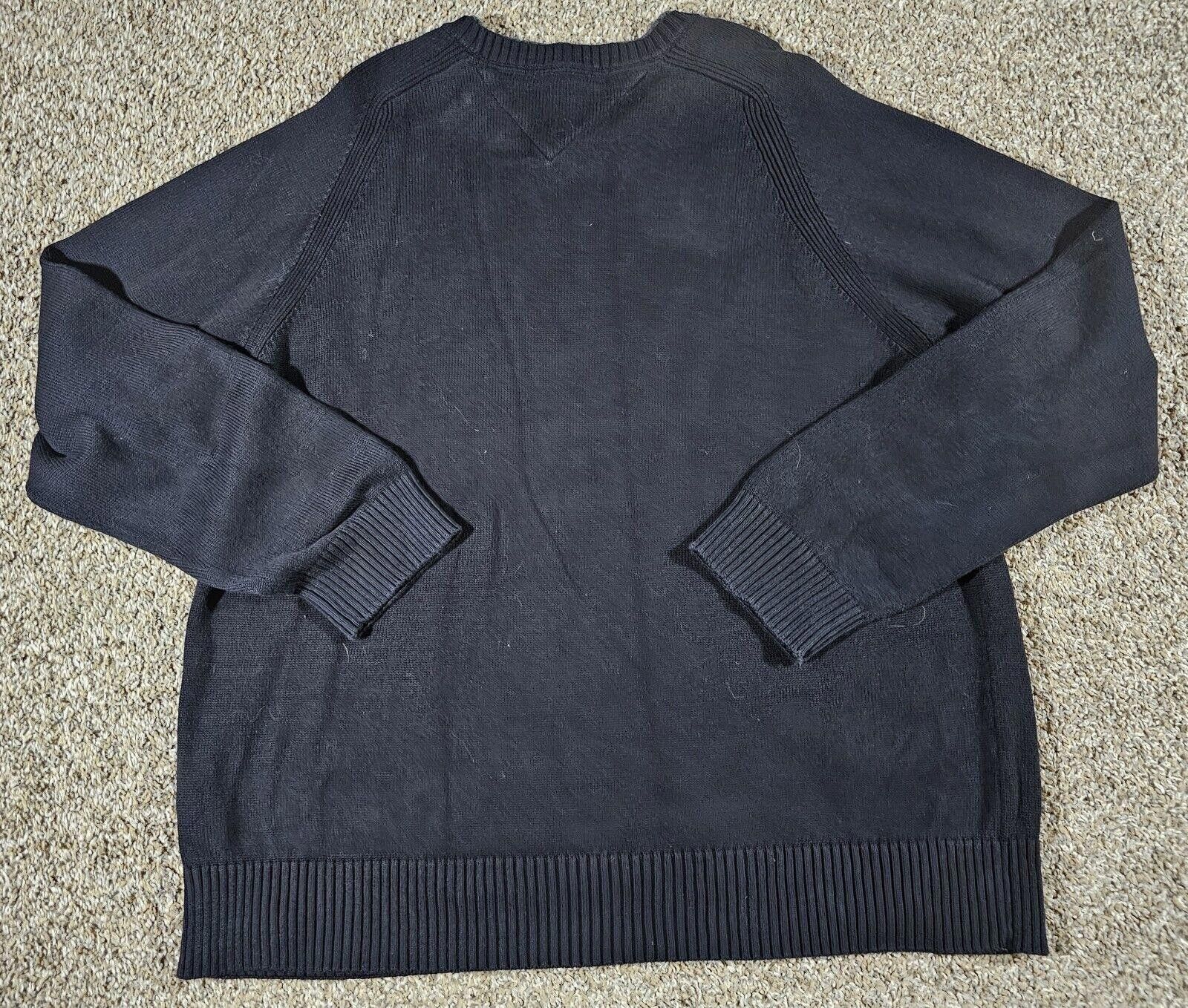 Tommy Hilfiger Tommy Hilfiger Black Double Collar Sweater Size US XXL / EU 58 / 5 - 8 Thumbnail
