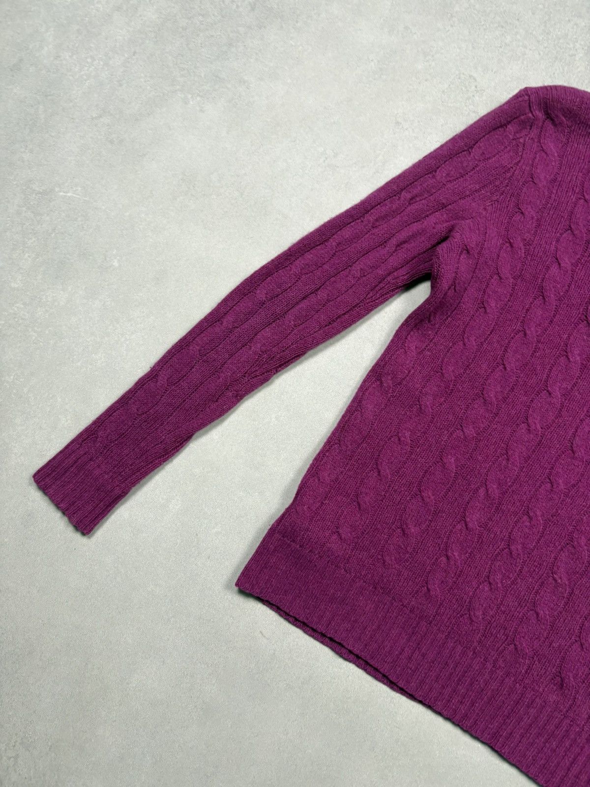 Polo Ralph Lauren Polo Ralph Lauren Cable Knit Sweater Merino Wool Cashmere S Size S / US 4 / IT 40 - 18 Thumbnail