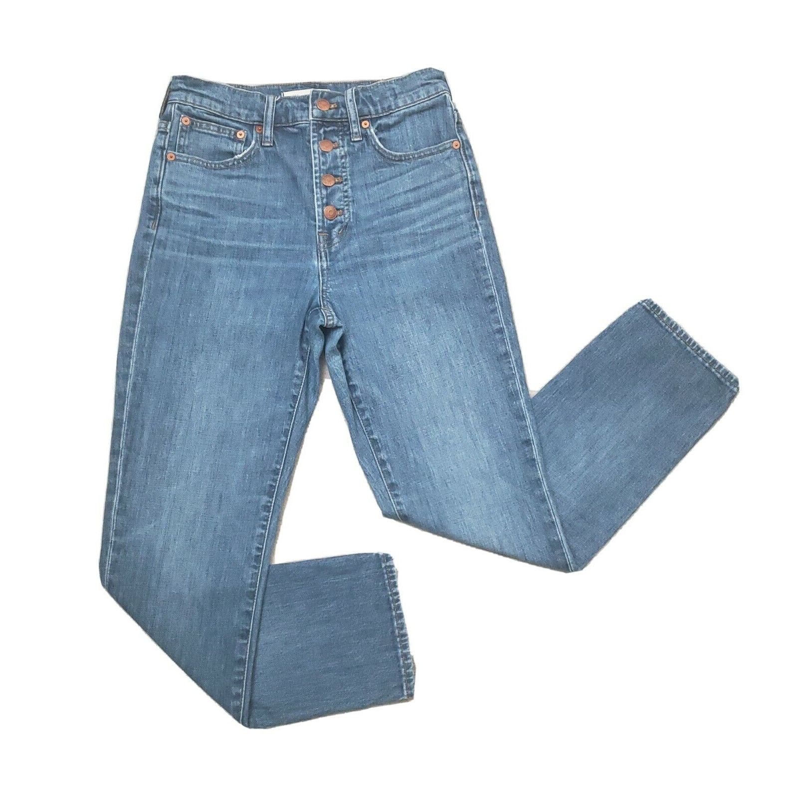 Madewell Madewell The Perfect Vintage Crop Button Front Edition Size 25" / US 0 / IT 36 - 6 Thumbnail