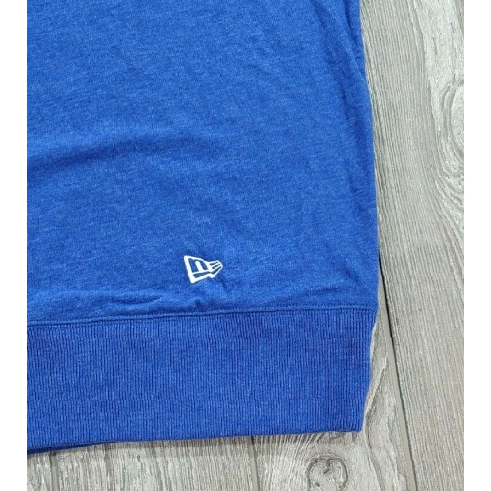 New Era New Era Mens Small Pullover Sweatshirt 1/4 Zip Royal Blue Crew Long Sleeve Size US S / EU 44-46 / 1 - 5 Thumbnail