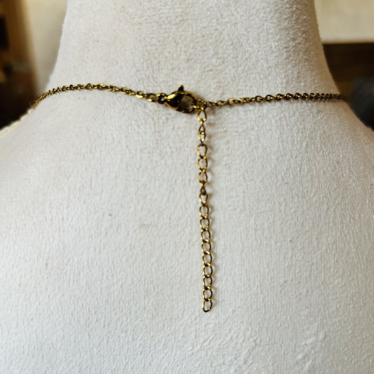 Handmade Handcrafted vintage bead faceted glass crystal drop necklace Size ONE SIZE - 5 Thumbnail