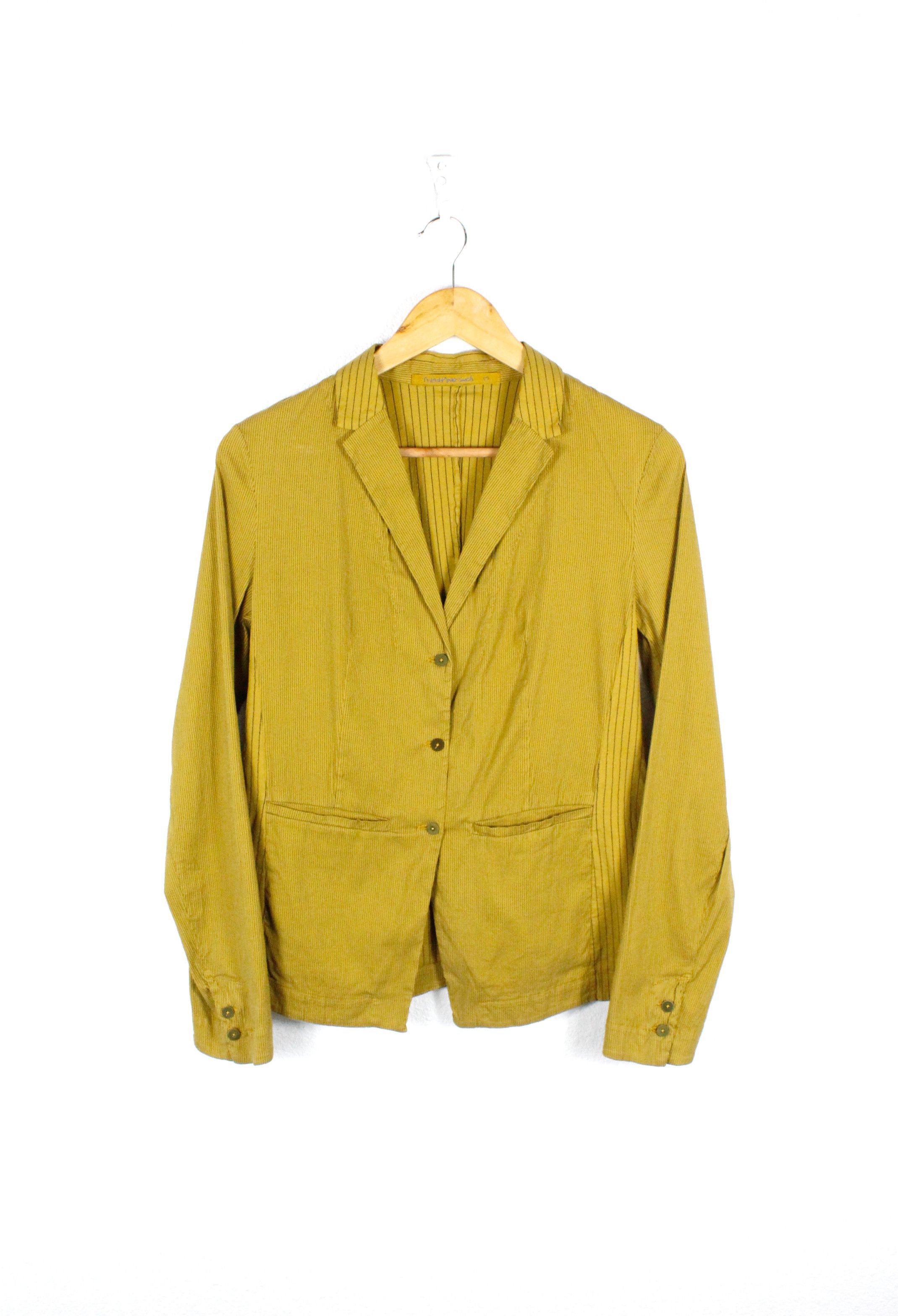 Transit × Transit Uomo Womens Transit Par-Such Gold Cotton Silk Blazer Jacket Size M / US 6-8 / IT 42-44 - 1 Thumbnail