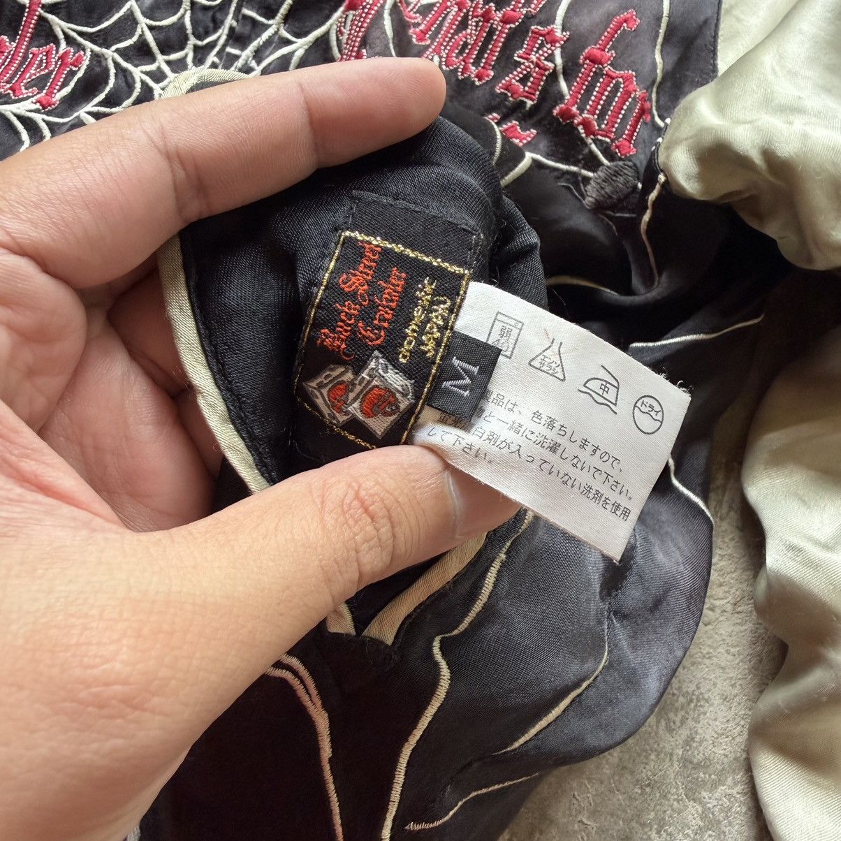 14th Addiction 🔥RARE🔥Back street cramber skull rayon sukajan jacket Size US M / EU 48-50 / 2 - 14 Thumbnail
