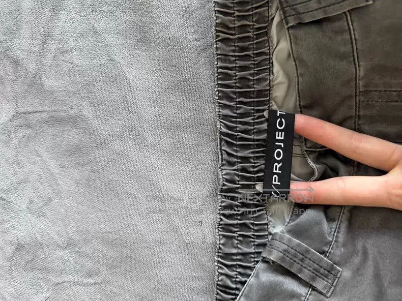 Y/Project Y/Project Size L Coated Fabric Carbon Black Cargo Wide Leg Size US 27 - 8 Thumbnail