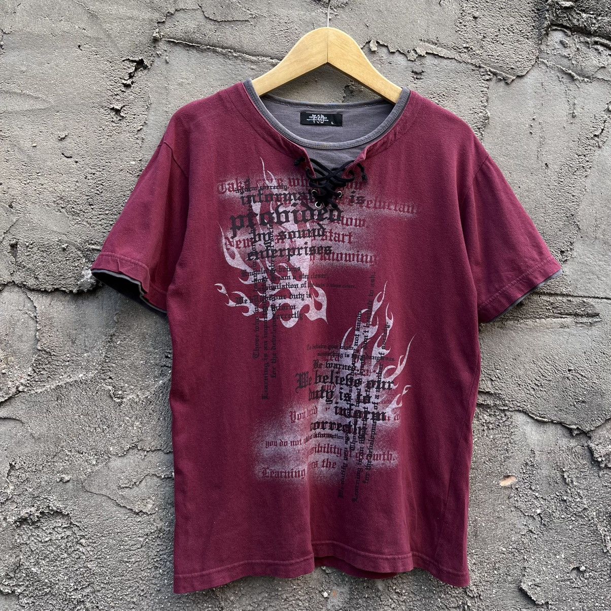 Japanese Brand Y2K punk poem lace up Size US M / EU 48-50 / 2 - 1 Thumbnail