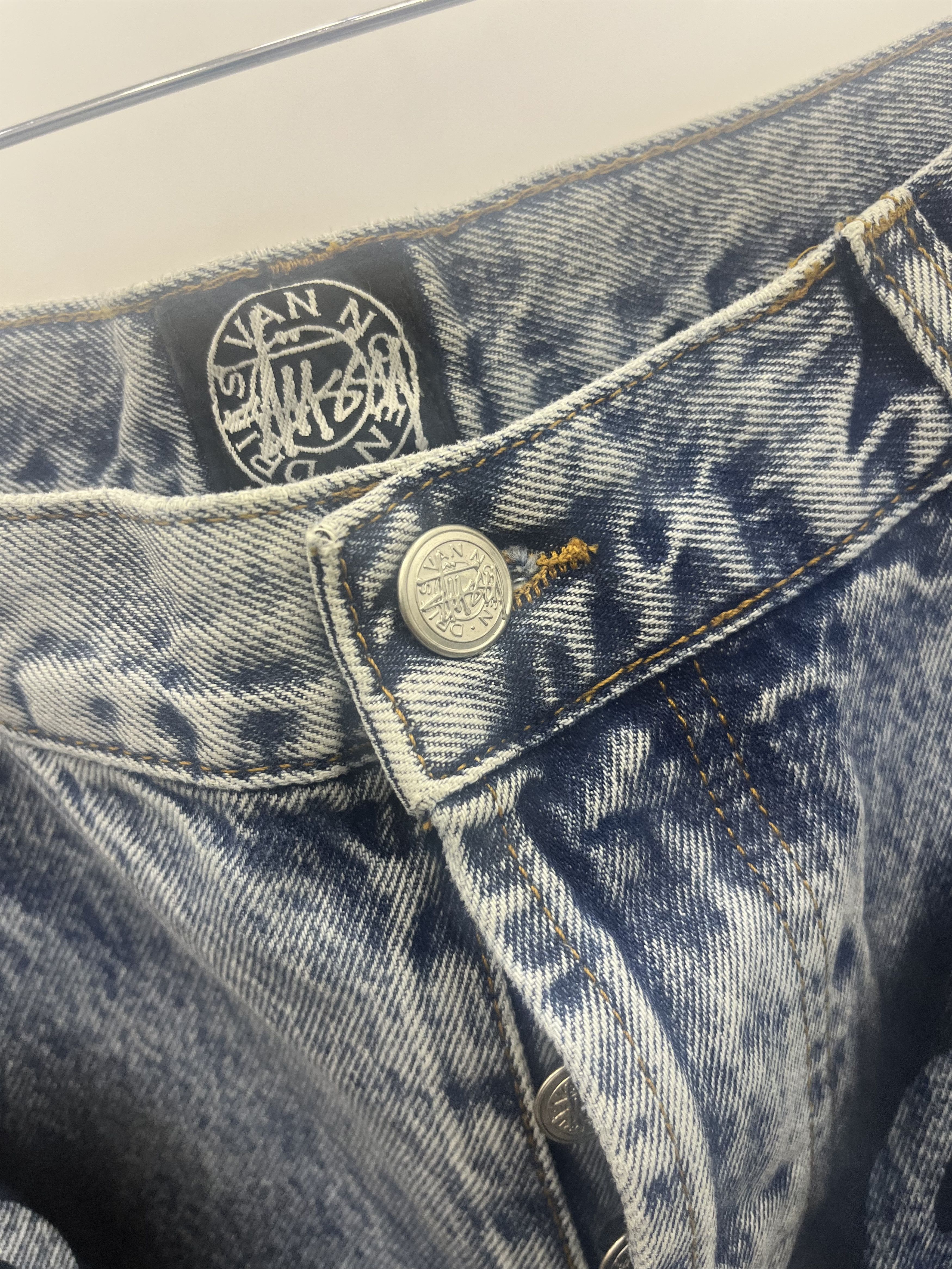 Dries Van Noten × Stussy Stussy x Dries Van noten stencil jeans Size US 34 / EU 50 - 4 Thumbnail