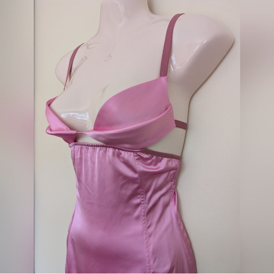 Nensi Dojaka Cutout Draped Bra Minidress Pink Small Size S / US 4 / IT 40 - 7 Thumbnail