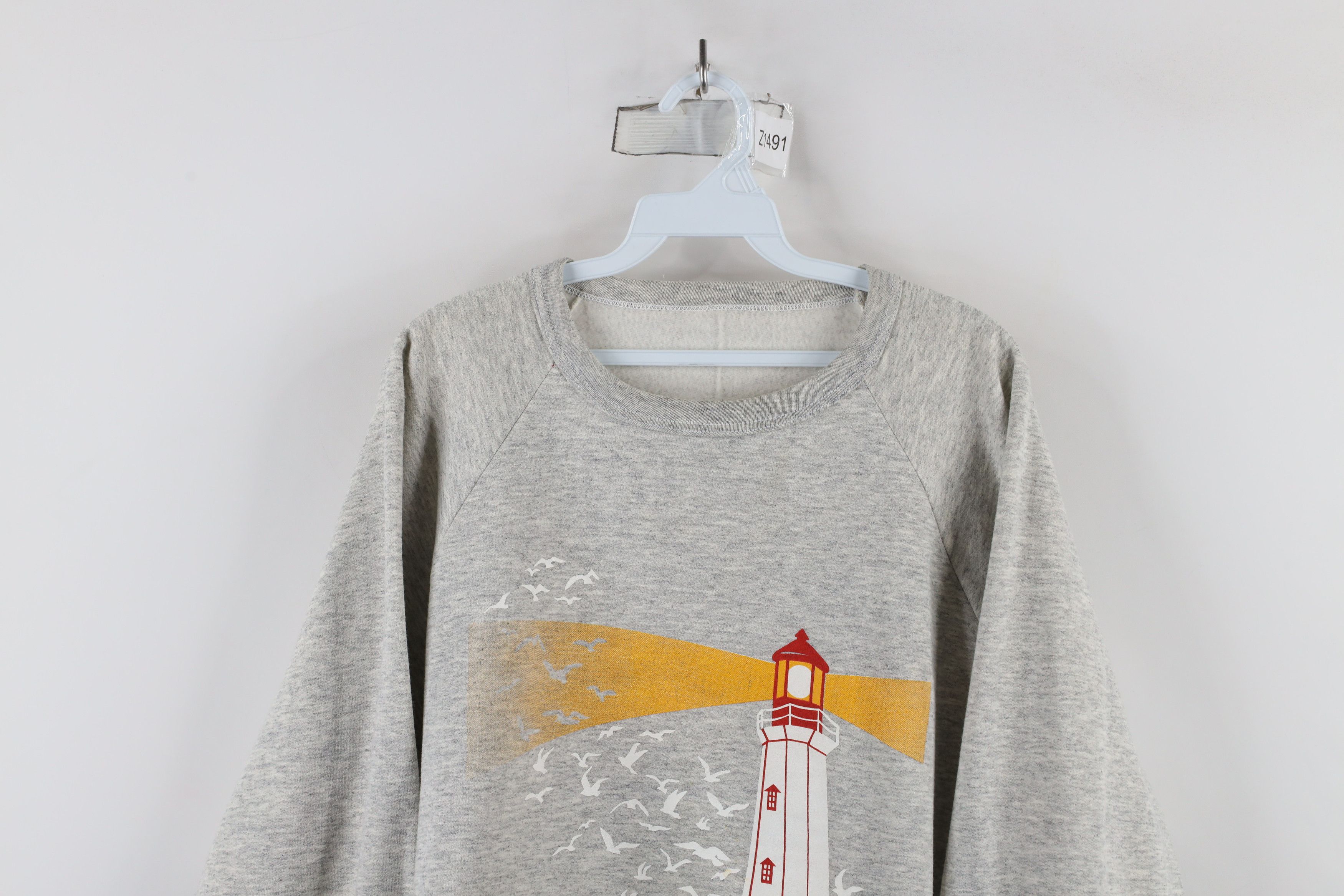 Vintage Vintage 90s Streetwear Nova Scotia Lighthouse Sweatshirt Size US L / EU 52-54 / 3 - 2 Thumbnail