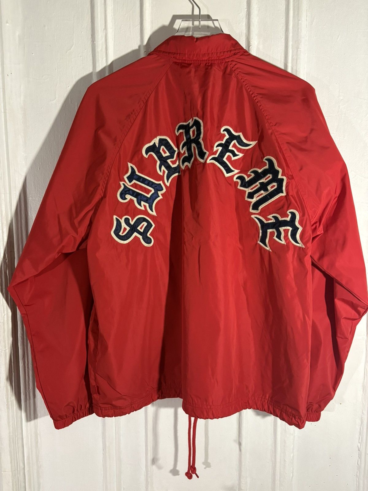 Supreme Supreme f/w25’ Old English Arc Coaches Jacket Size US M / EU 48-50 / 2 - 8 Thumbnail