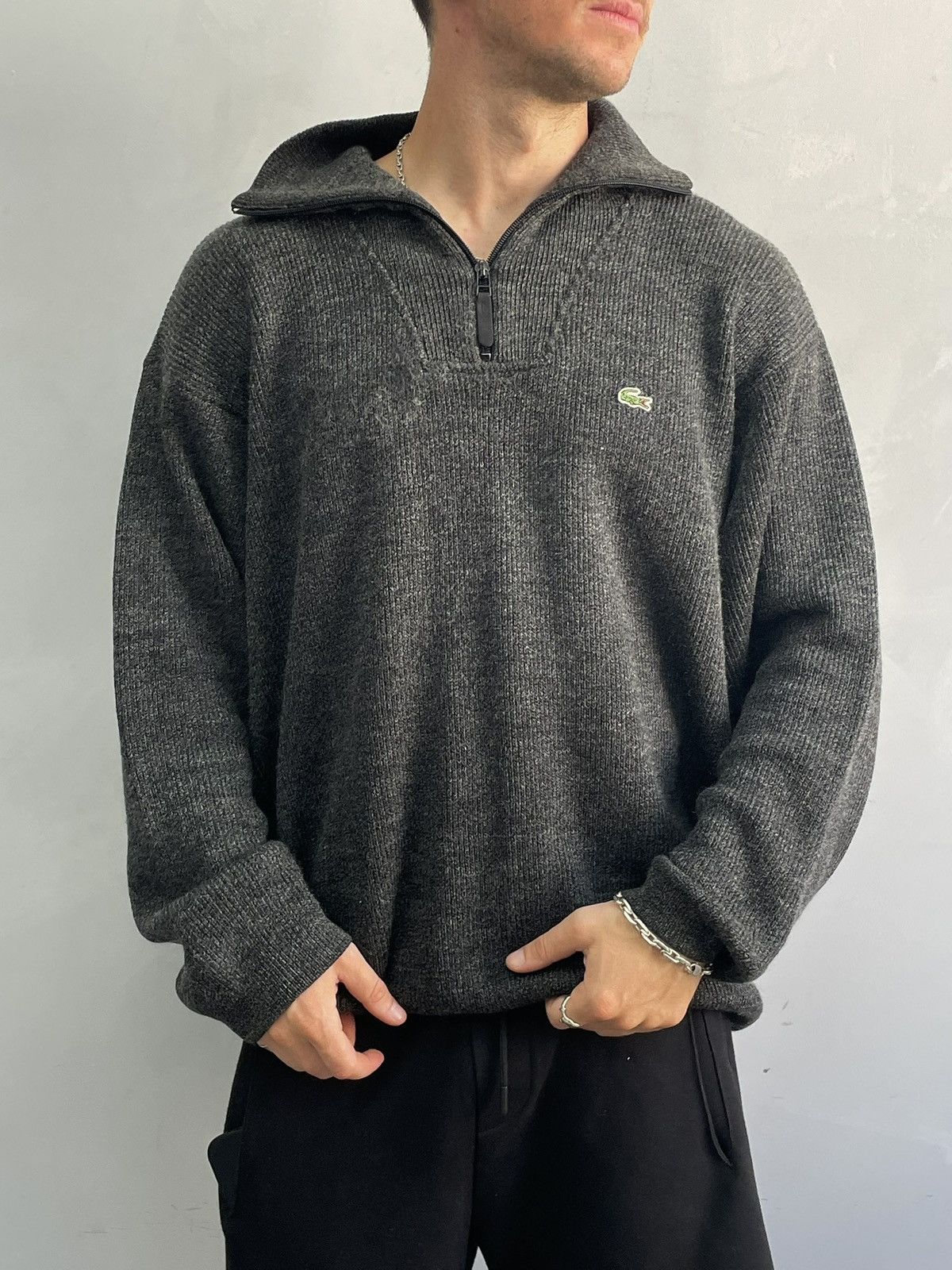 Lacoste Lacoste chemise retro 1/3 zip sweater hype Size US XL / EU 56 / 4 - 2 Thumbnail