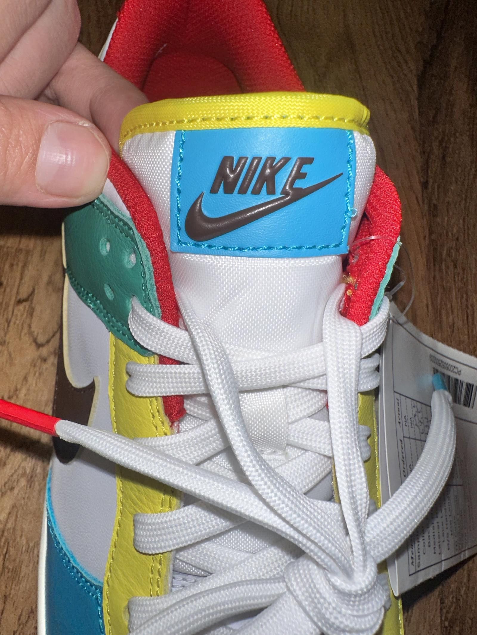 Nike Dunk Low Free 99 White Sample