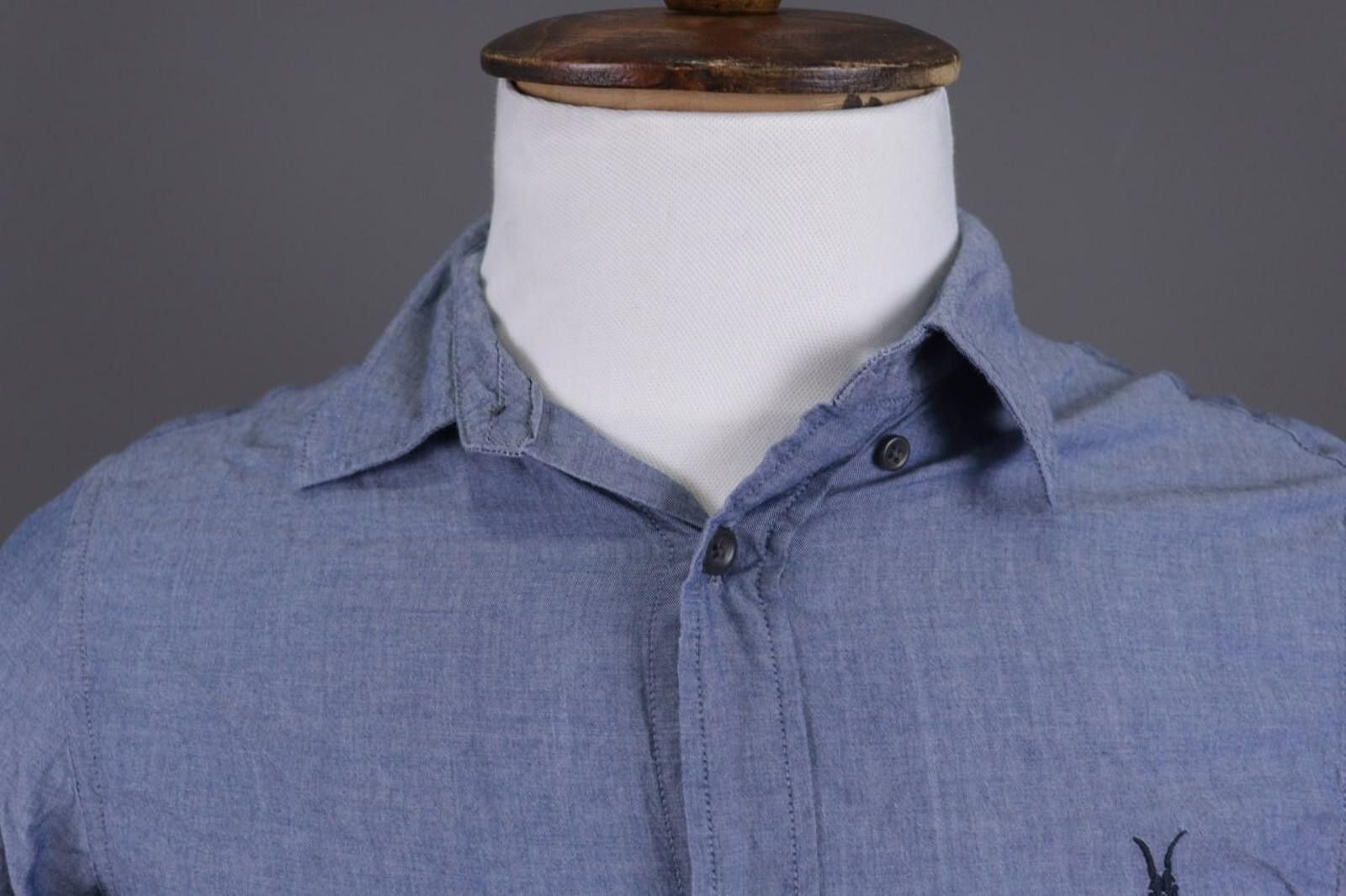 Allsaints AllSaints Blue Long Sleeve Button Down Shirt Size XS Size US XS / EU 42 / 0 - 7 Thumbnail