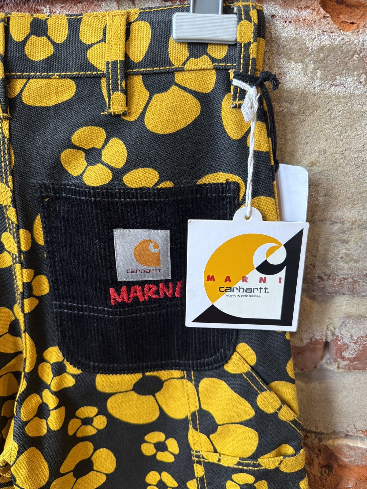 Carhartt Wip × Marni Marni x Carhartt WIP Workwear Pants (Yellow SZ XXS) Size US 26 / EU 42 - 3 Thumbnail