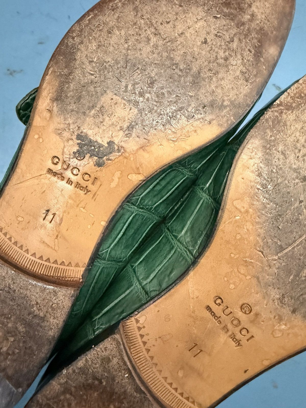 Gucci GUCCI CROC LOAFERS Size US 11 / EU 44 - 7 Thumbnail