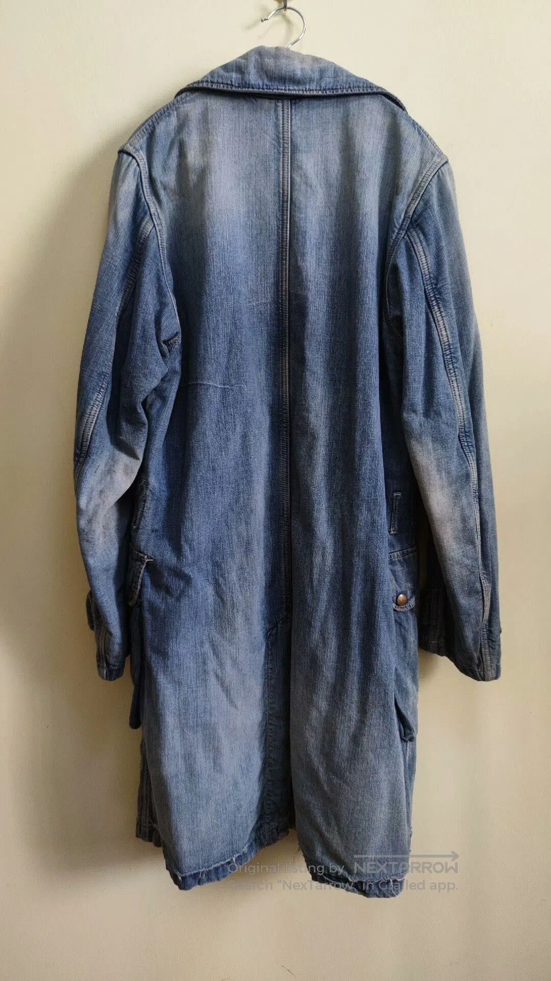ANACHRONORM Vintage Anachronorm Denim Wool Coat. Size US M / EU 48-50 / 2 - 4 Thumbnail