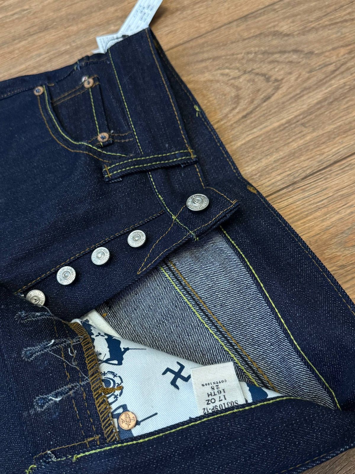Samurai Jeans Samurai jeans selvedge Print denim Japan Size US 28 / EU 44 - 3 Thumbnail