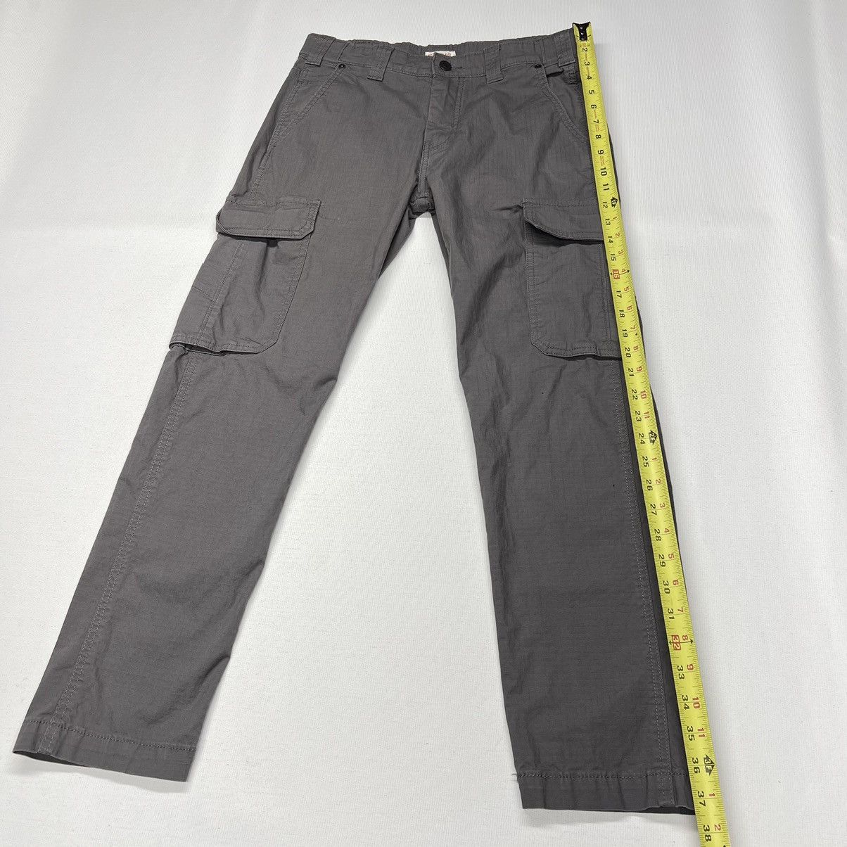 Levi's Levis Cargo Pants Grey Ripstop Straight Tactical Y2K Size US 29 - 20 Thumbnail