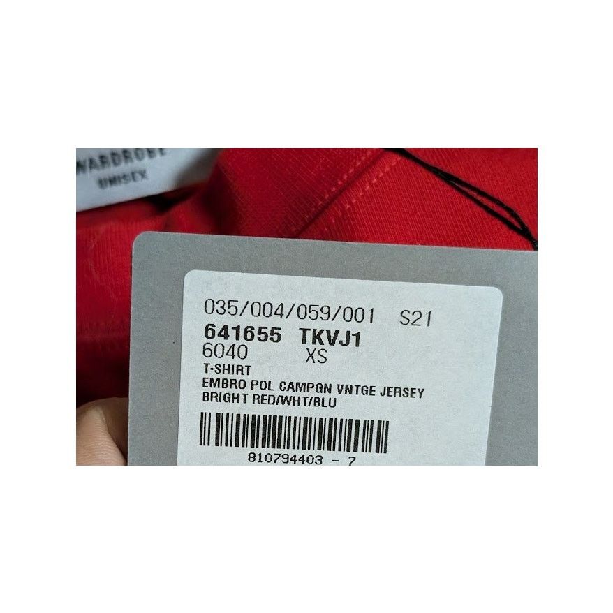Balenciaga o1rshd1 Q:2 / Embro Pol Campgn Vintage Jersey T-Shirt in Red Size US XS / EU 42 / 0 - 14 Thumbnail