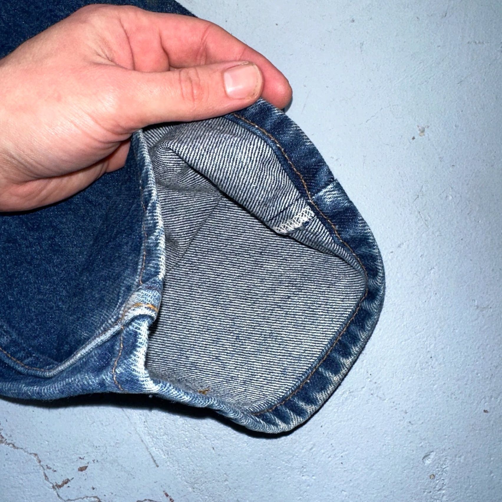 Levi's VINTAGE Levi's 517 Jeans Bootcut USA 90s Orange Tab Blue Worn 32x32 Men's Jeans Size US 32 / EU 48 - 4 Thumbnail