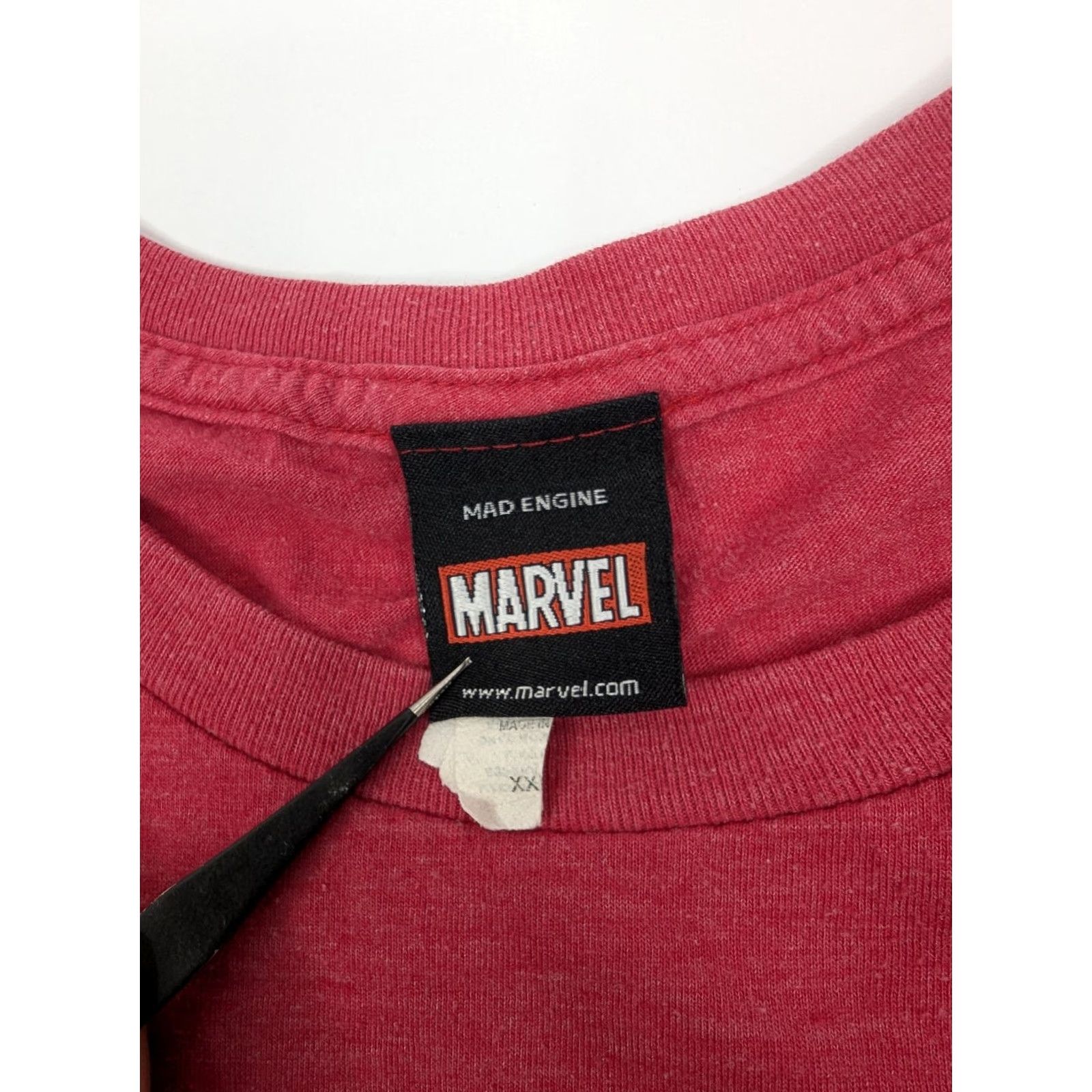 Vintage Marvel Spider-Man Green Goblin Comic T-Shirt Red 2XL Mens Short Sleeve Round Neck Cotton Polyester Shirt Shirt Size US XXL / EU 58 / 5 - 7 Thumbnail