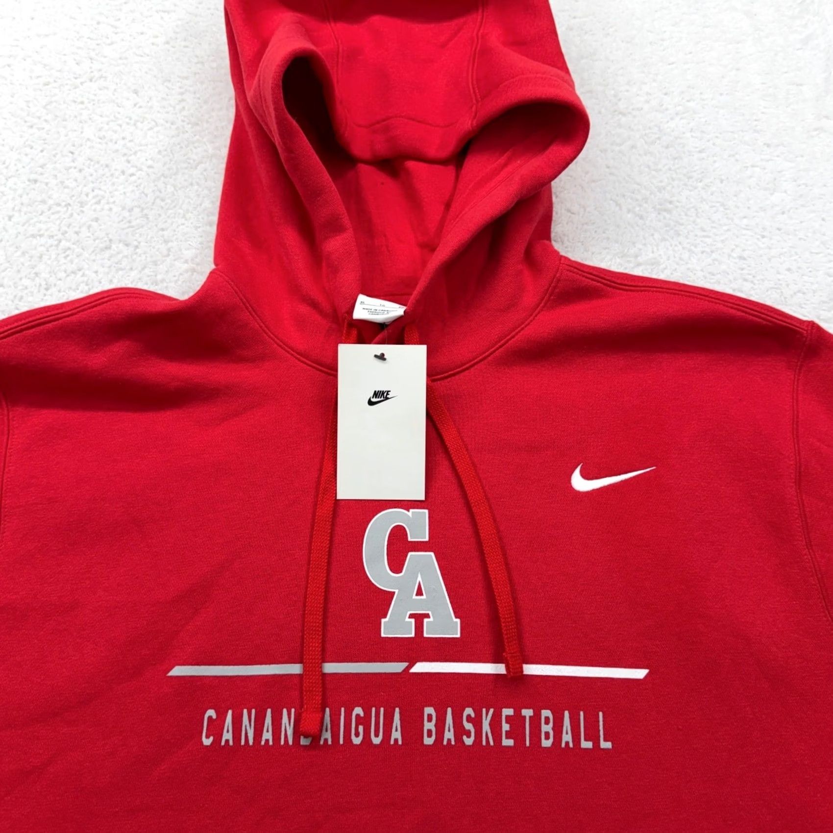 Nike NIKE Mens Red Canandaigua Basketball Hoodie Sweatshirt XL CJ1611-657 Size US XL / EU 56 / 4 - 2 Thumbnail