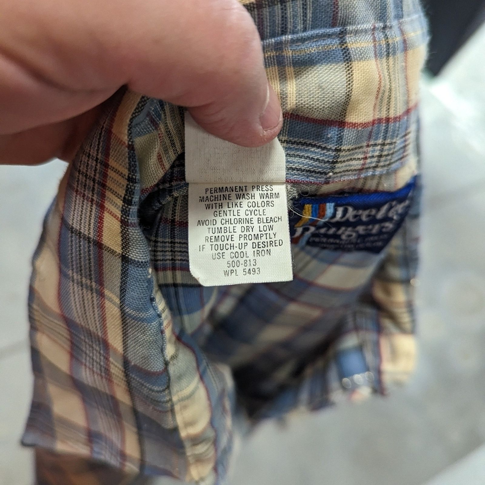 Vintage Vintage 70's Dee Dee Rangers Plaid Western Shirt - 15 Size US XS / EU 42 / 0 - 6 Thumbnail